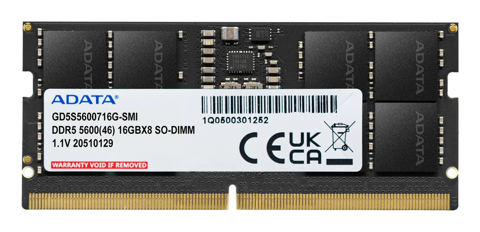 ADATA Gold 16GB DDR5 SO-DIMM GD5S5600716G-SMI