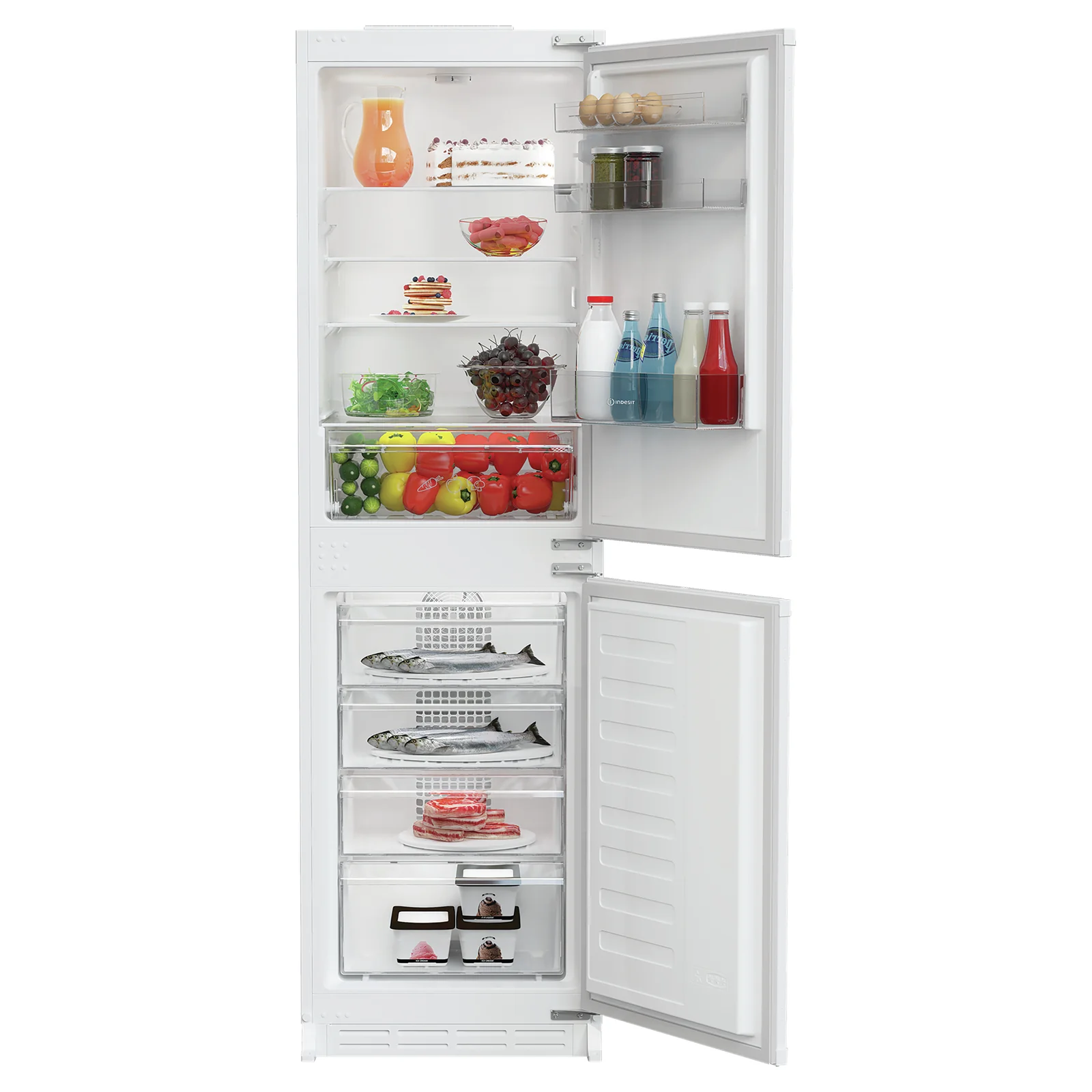 Indesit KINH 1261B4 UK 254L Integrated Fridge Freezer