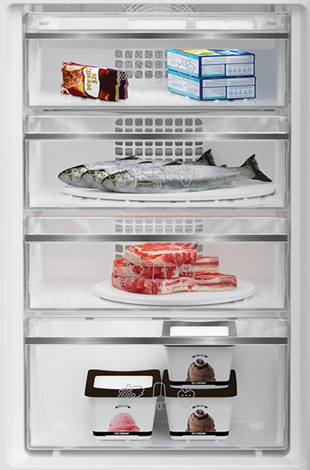Blomberg KNE4564EVI 254L Integrated Fridge Freezer