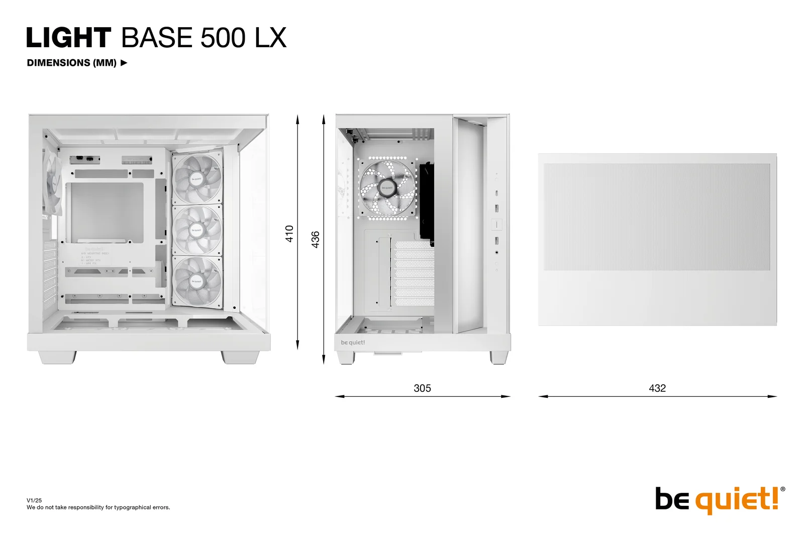 be quiet! Light Base 500 LX White PC Case