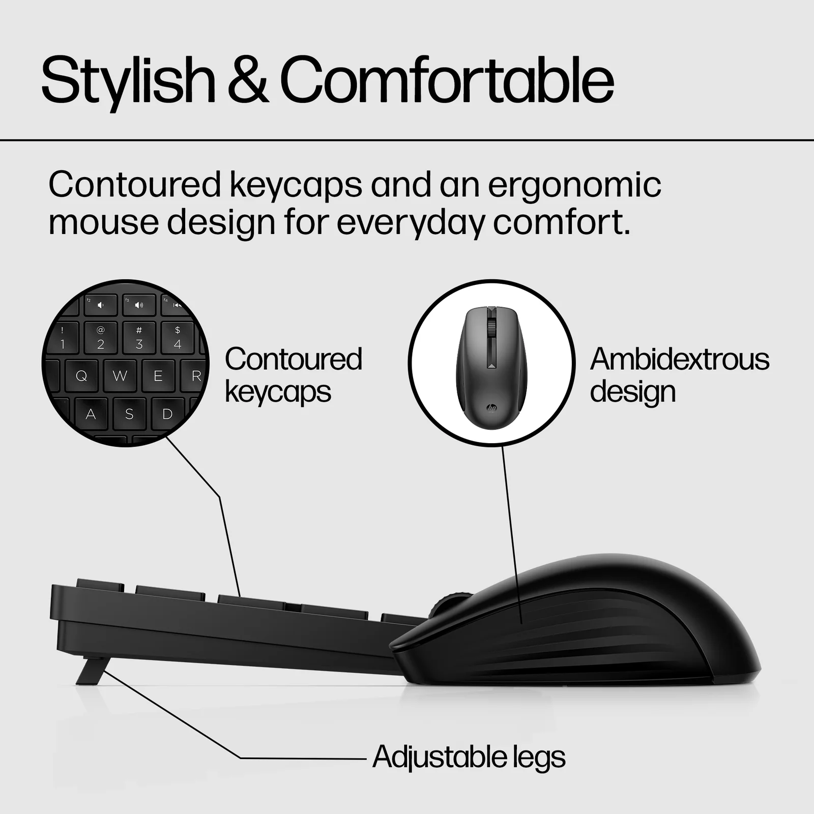HP 650 Wireless and Mouse Combo Black Keyboard