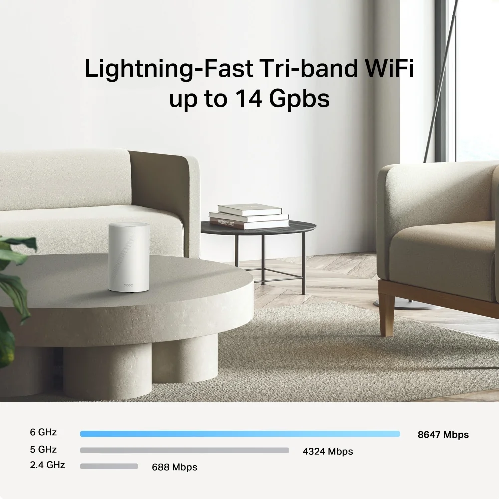 TP-Link Deco BE68 (3-pack) Wi-Fi 7 Mesh Wi-Fi System