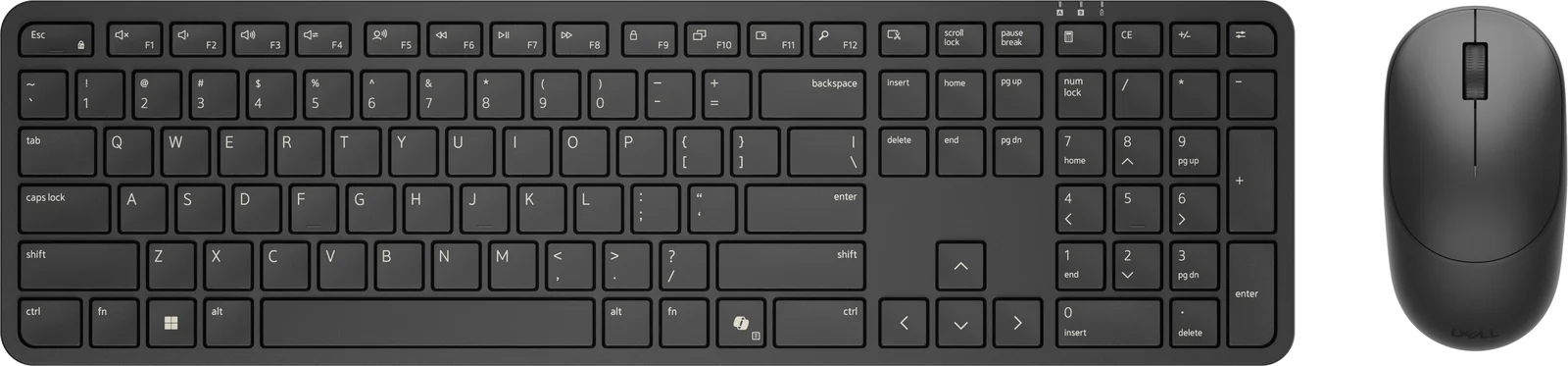 DELL Pro 5 KM526 Wireless Keyboard & Mouse Black, Nordic