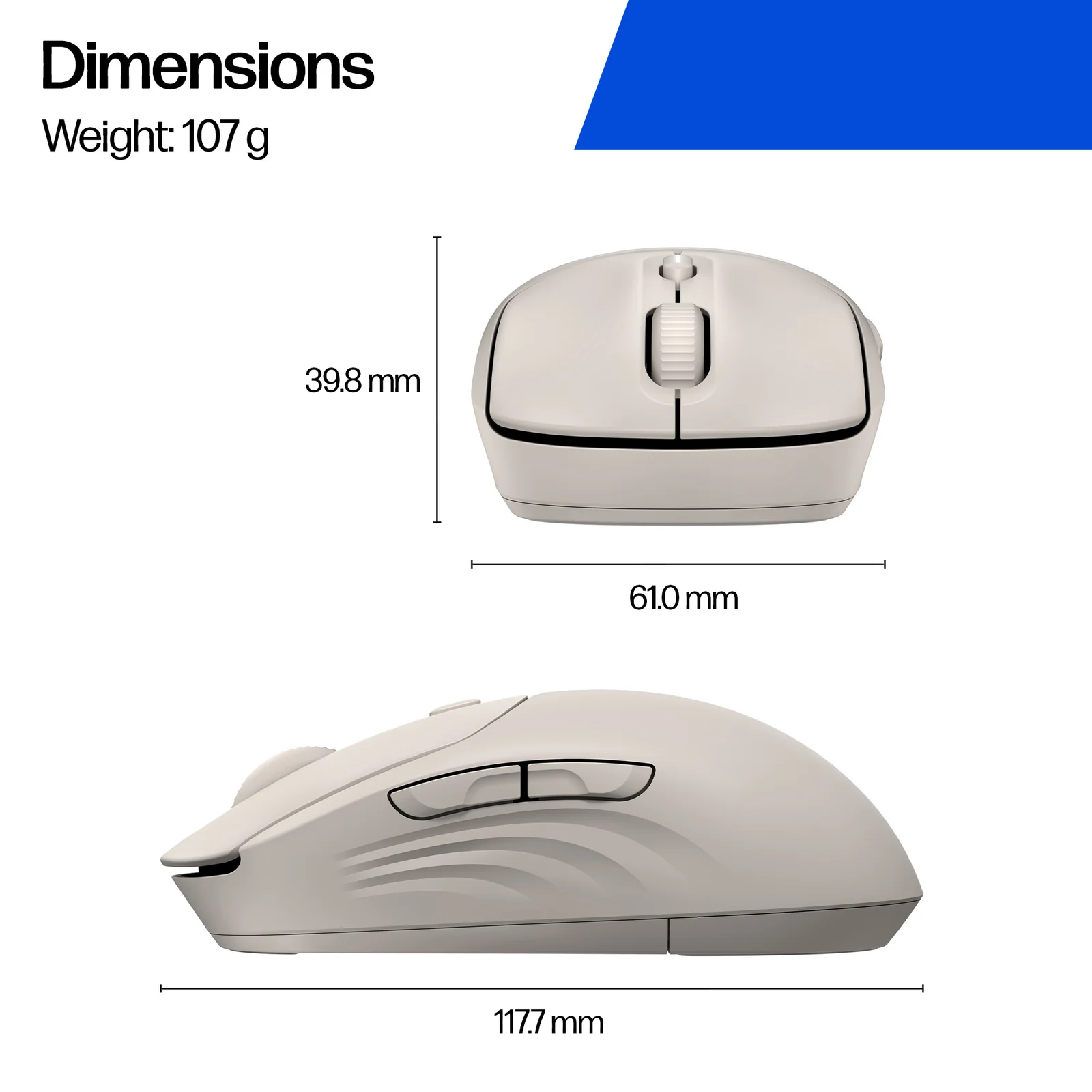 HP 400 Quiet Maple Wireless Mouse