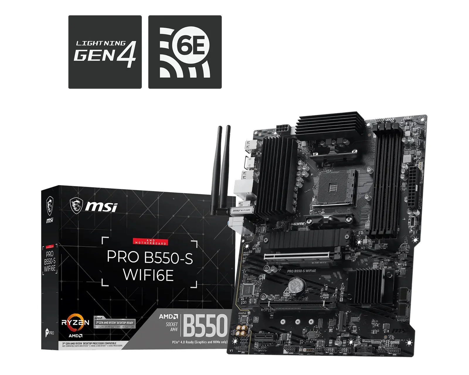 MSI PRO B550-S WIFI6E motherboard