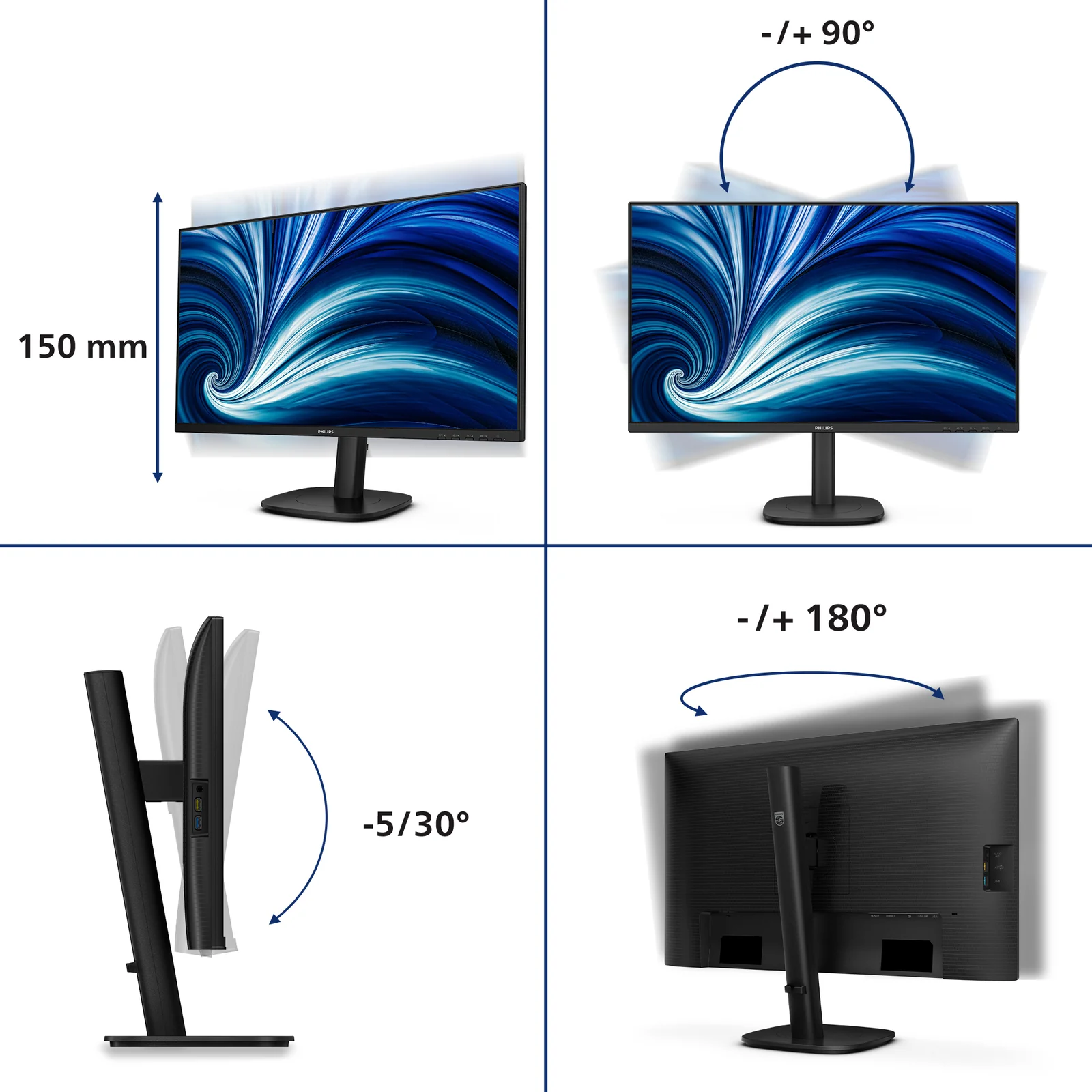 Philips 27B2N3500J/00 27" QHD IPS 120Hz Monitor