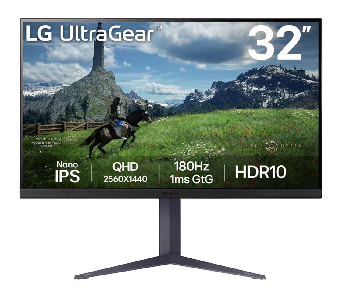 LG 32GS85QX-B 32" QHD IPS 180Hz Monitor