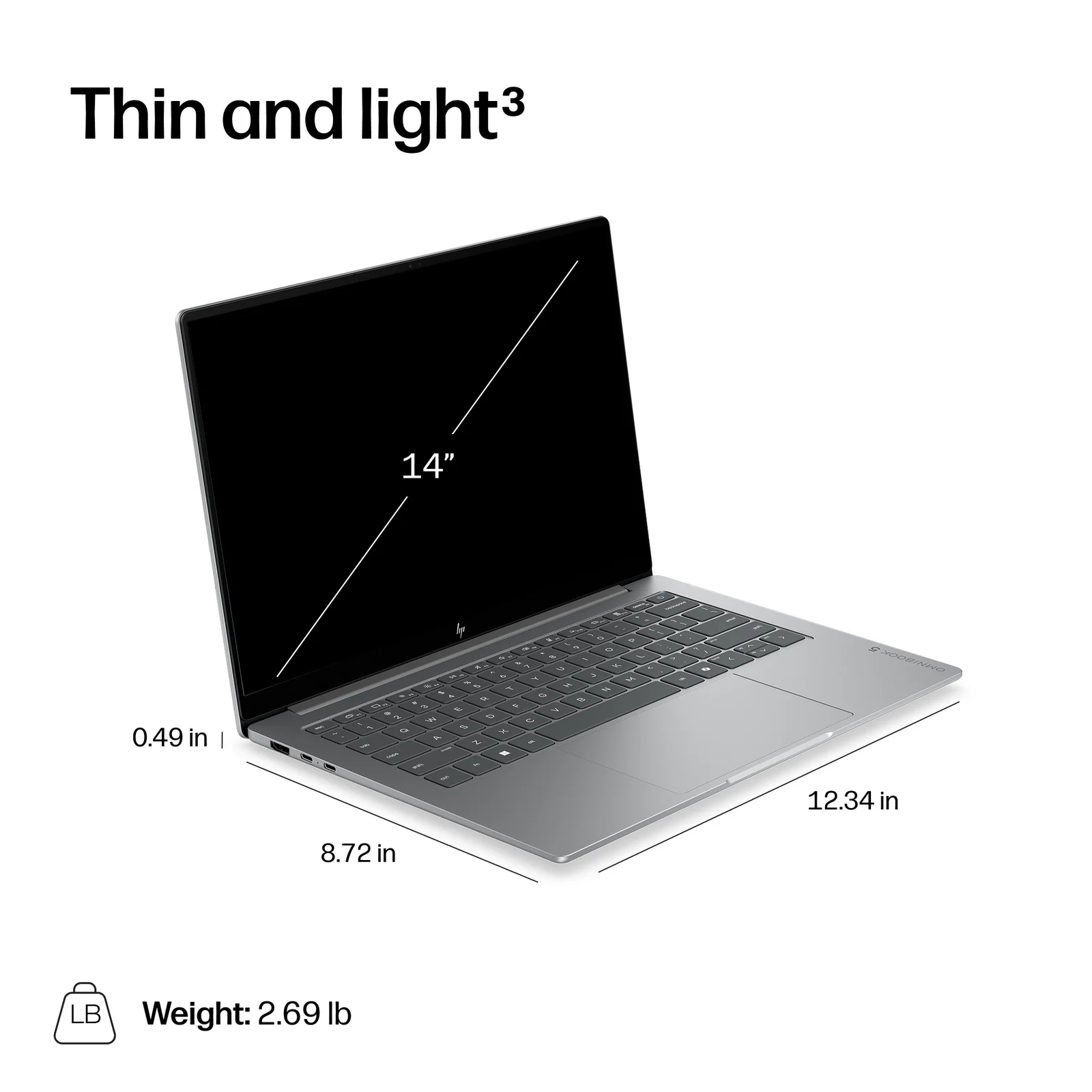 HP E7PF7EA laptop 14", 16GB RAM, 512GB SSD
