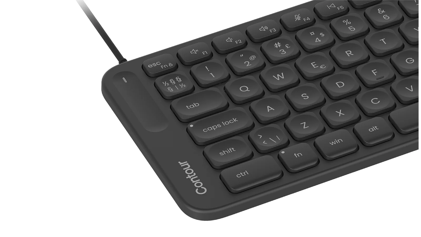Contour Design CDKBBALPN21500 Keyboard Black, Nordic