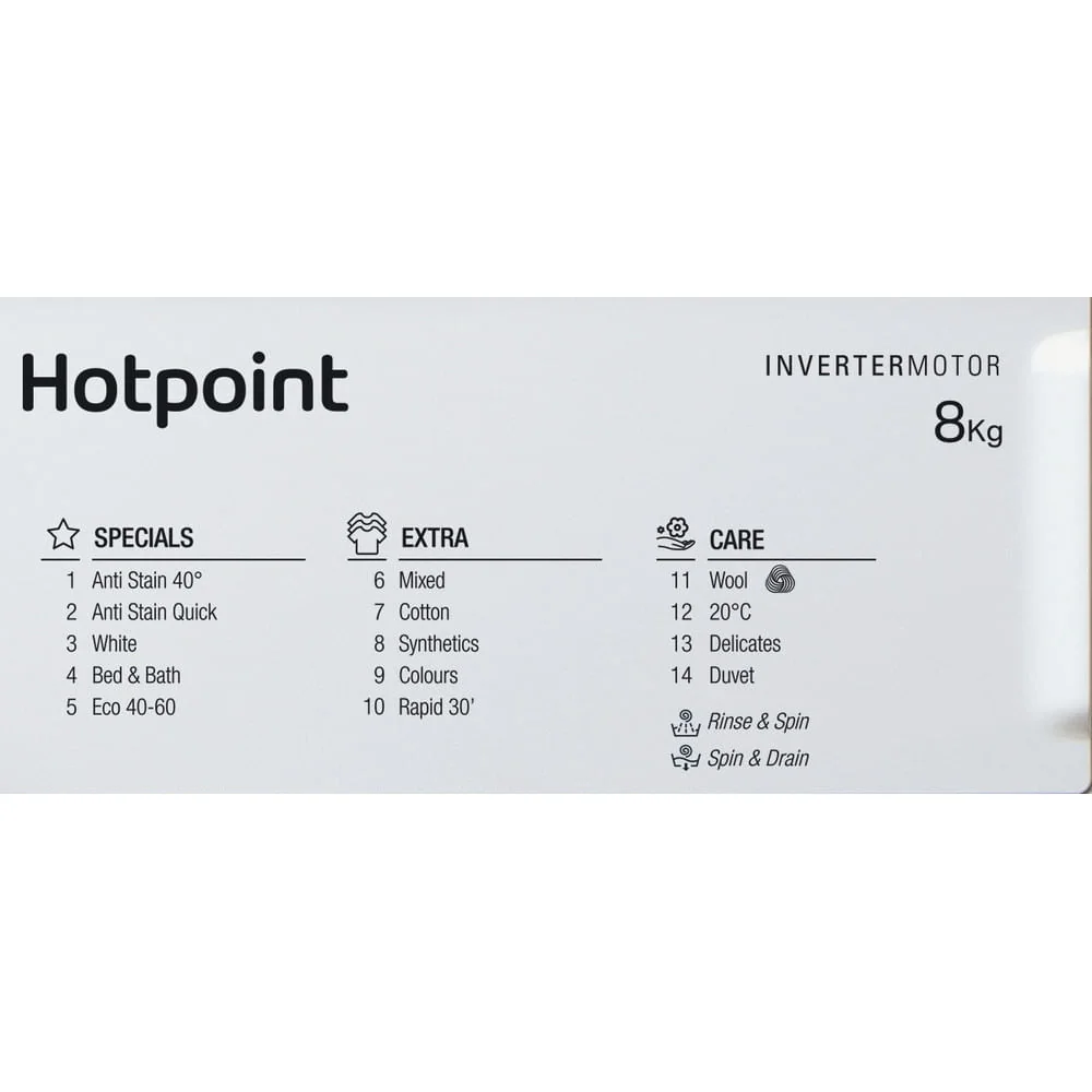 Hotpoint BI WMHG 81485 UK 8kg 1351rpm Washing Machine
