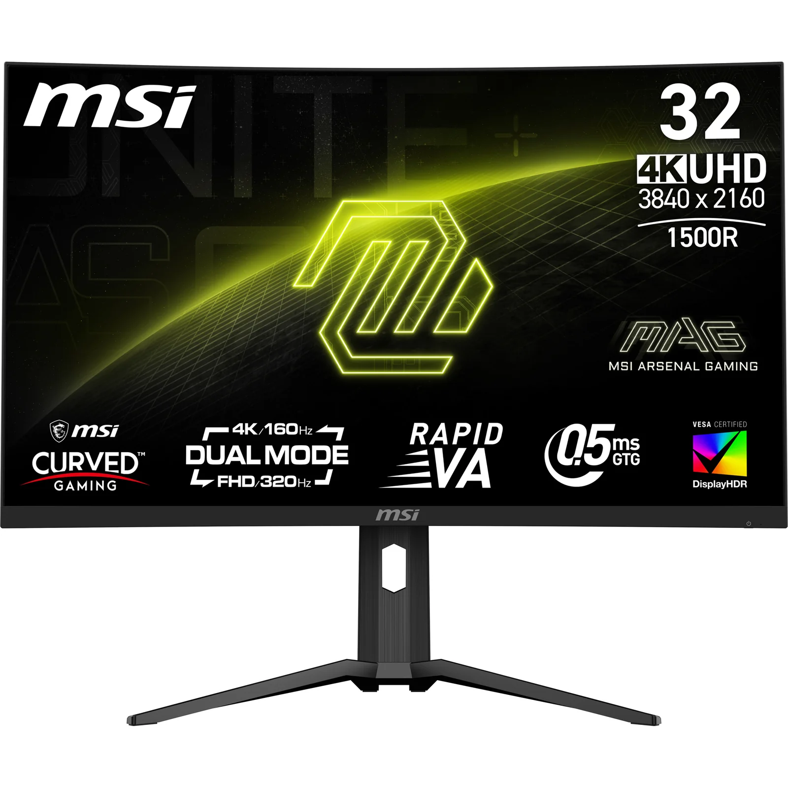 MSI MAG 321CUPDF 31.5" 4K UHD VA 160Hz Curved Monitor