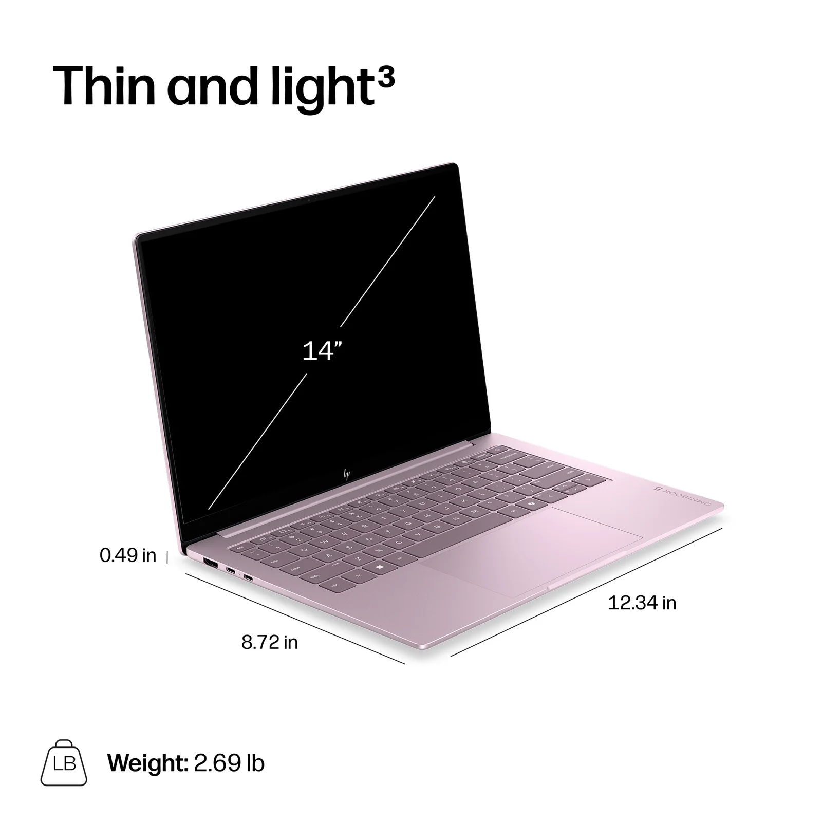 HP E7PL7EA laptop 14", 16GB RAM, 256GB SSD