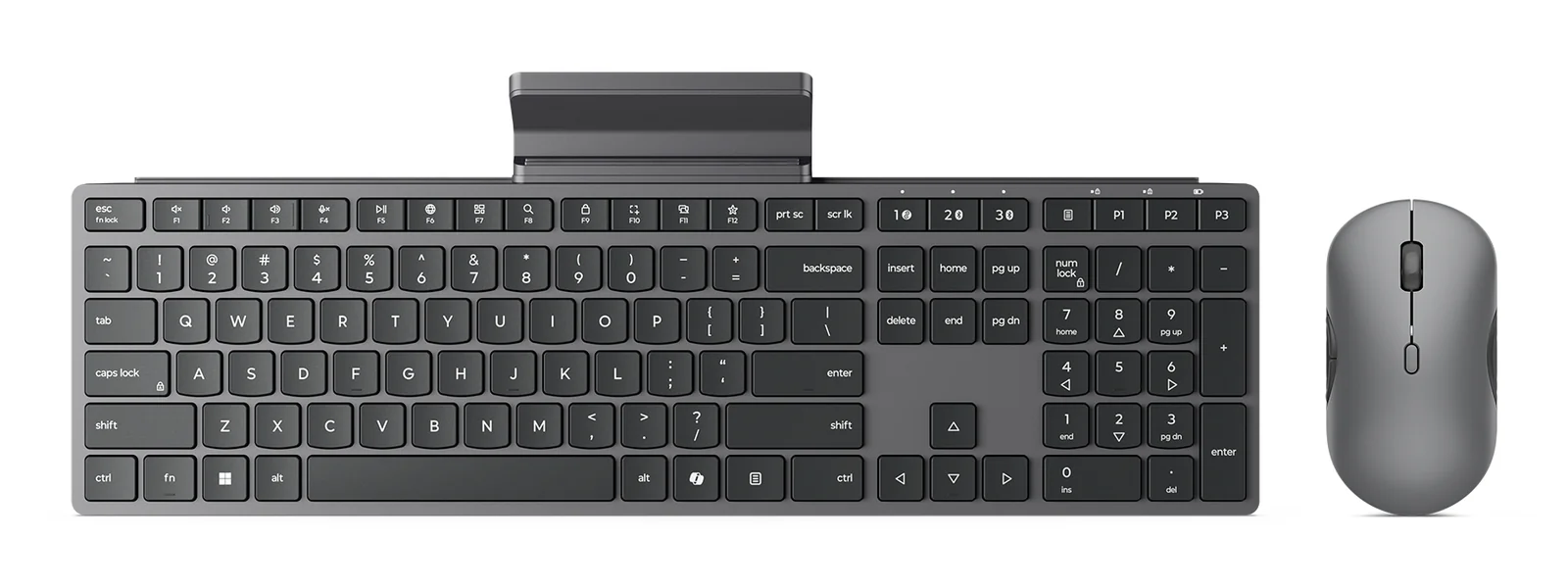 Lenovo 700 WIRELESS MOUSE Wireless Keyboard & Mouse Grey, UK English