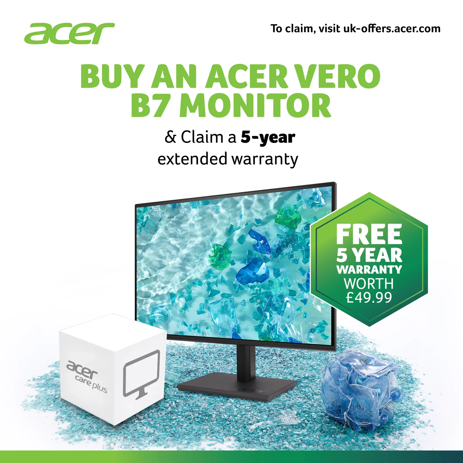 Acer Vero B277UG 27" QHD IPS 120Hz Monitor