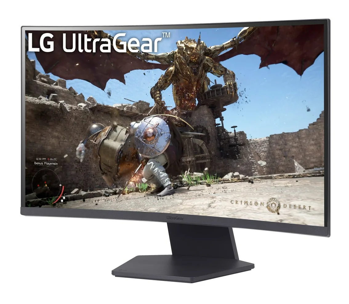 LG 27GS60QC-B 27" QHD VA 180Hz Curved Monitor