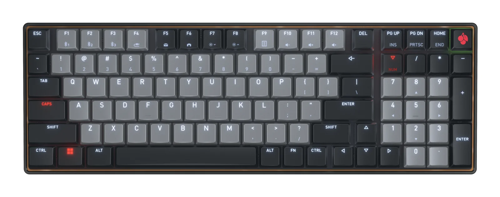 CHERRY KW 550 MX LP Keyboard Black, US English