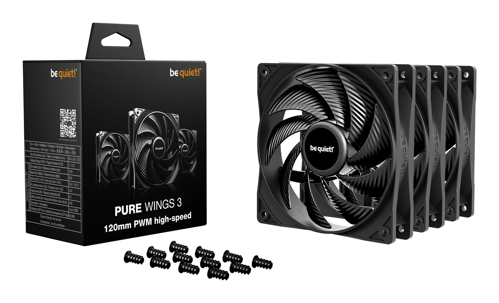 be quiet! Pure Wings 3 120mm | PWM high-speed Triple Pack