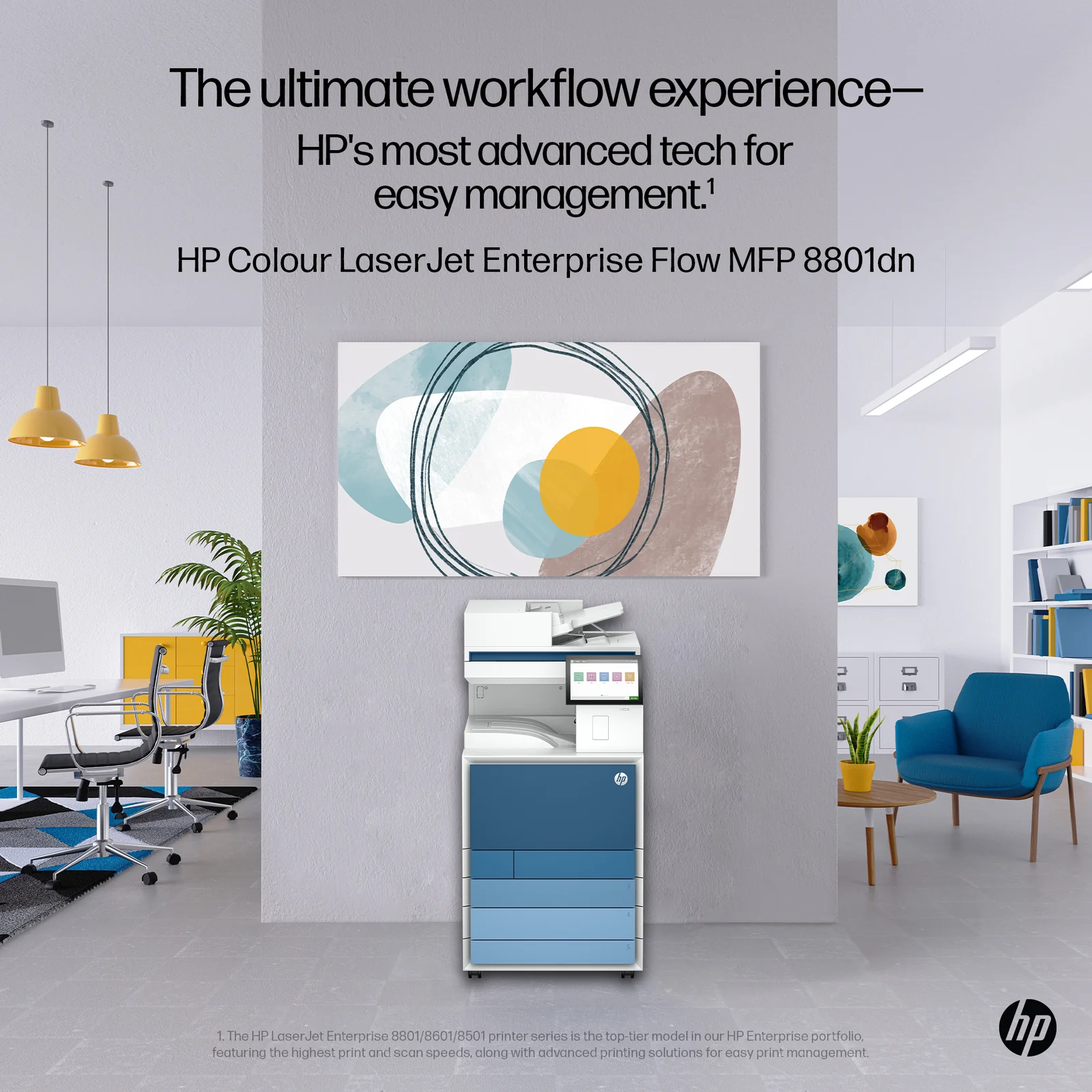 HP Clr LaserJet Ent MFP 8801dn Prntr Colour Laser Printer