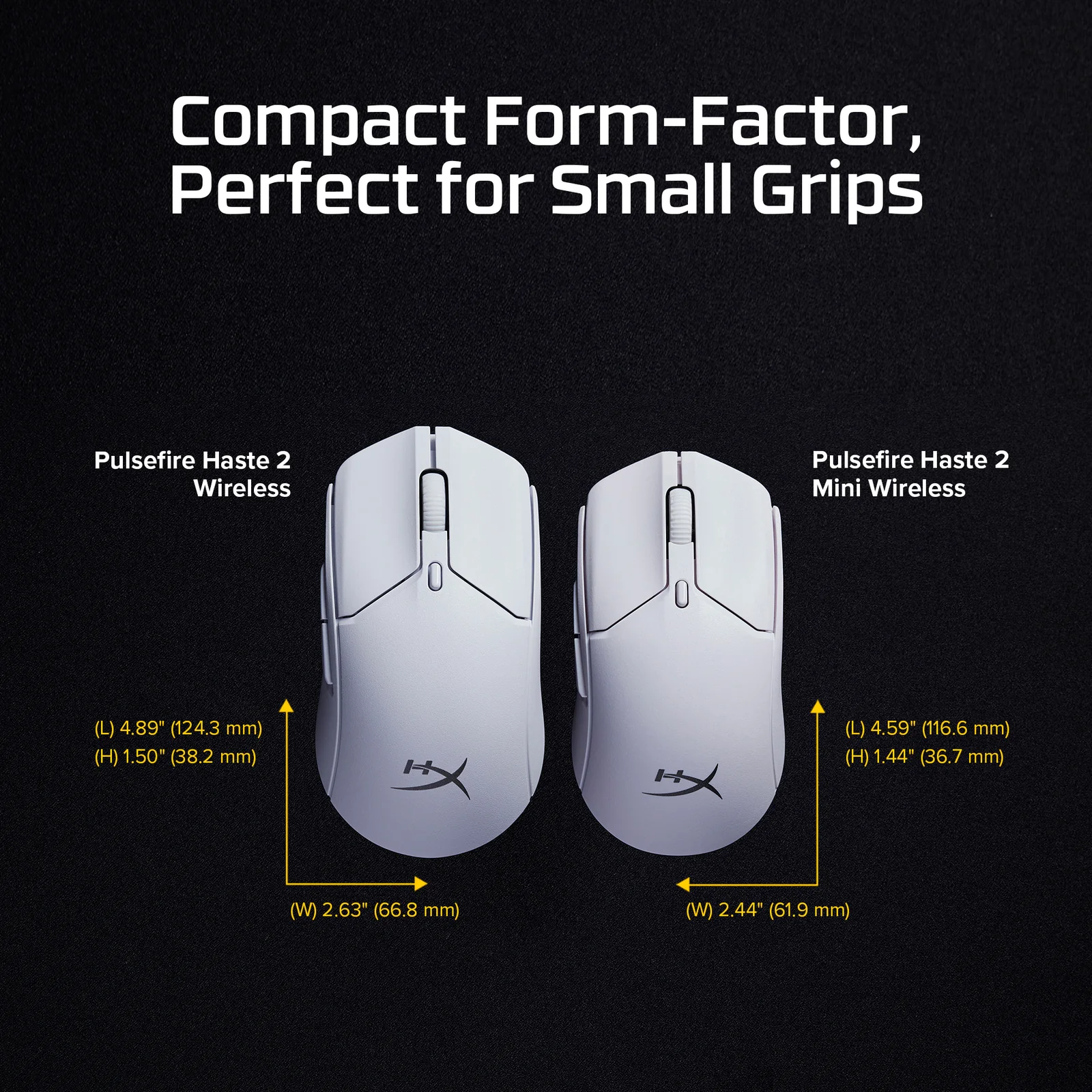 HyperX Pulsefire Haste 2 Mini Wireless White Gaming Mouse