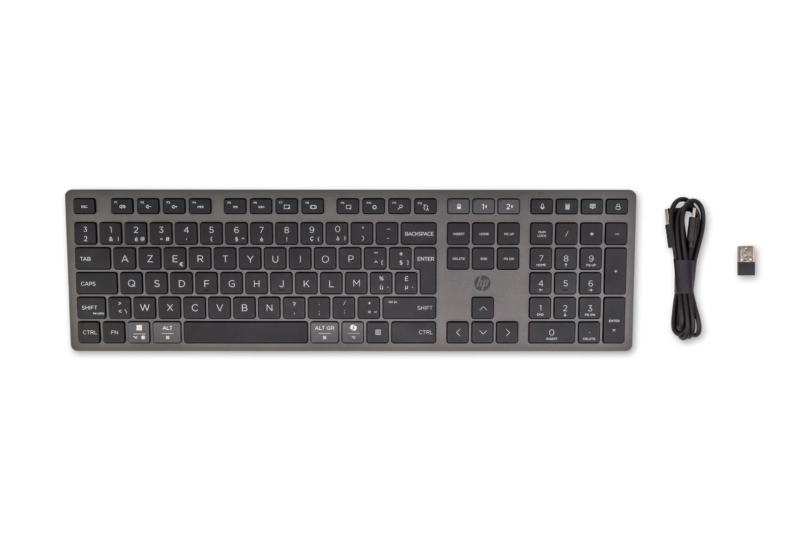 HP 720 Multi-Device Rechargeable Wireless Keyboard Black