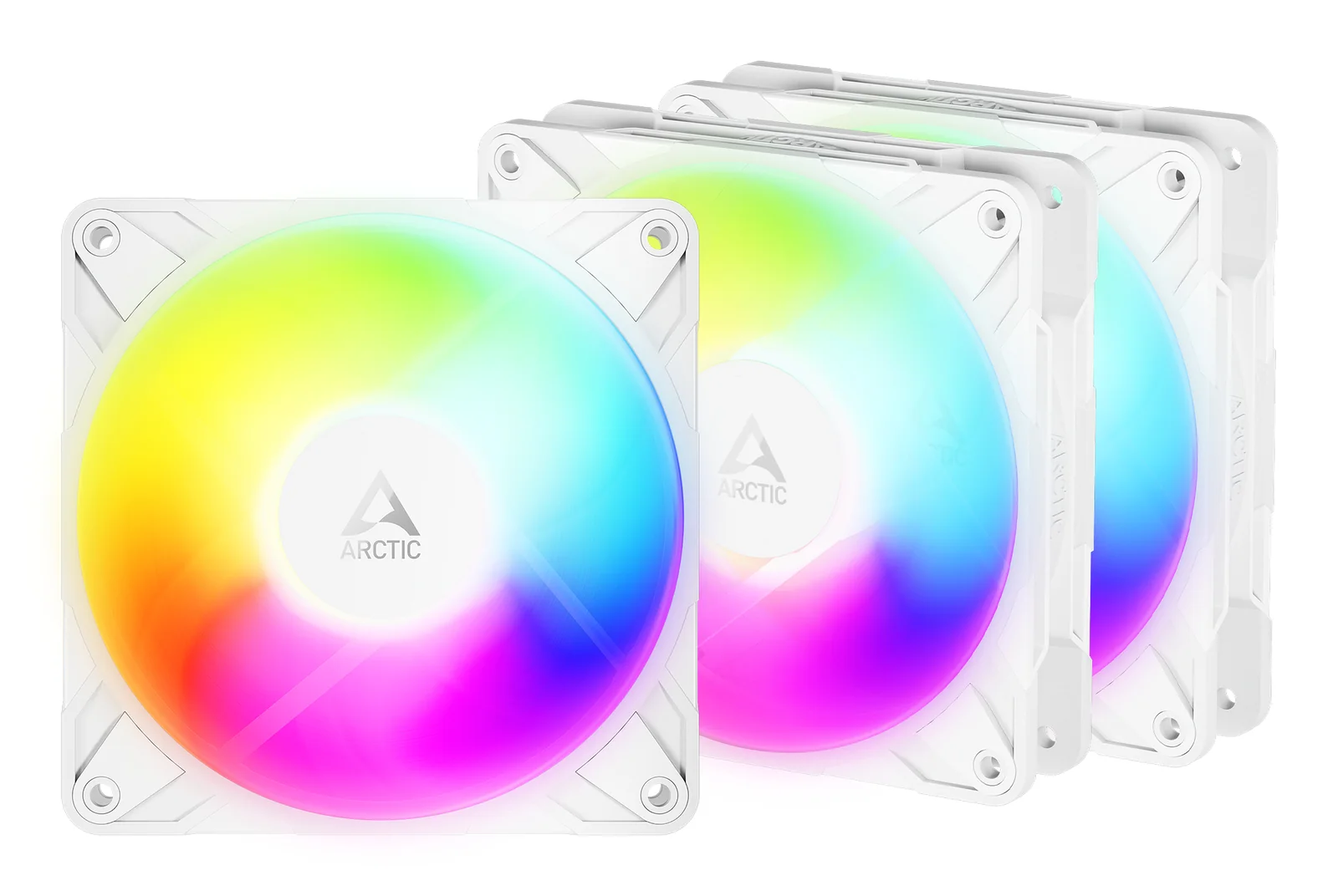 ARCTIC Freezer P12 Pro Reverse A-RGB (White) - 3 Pack