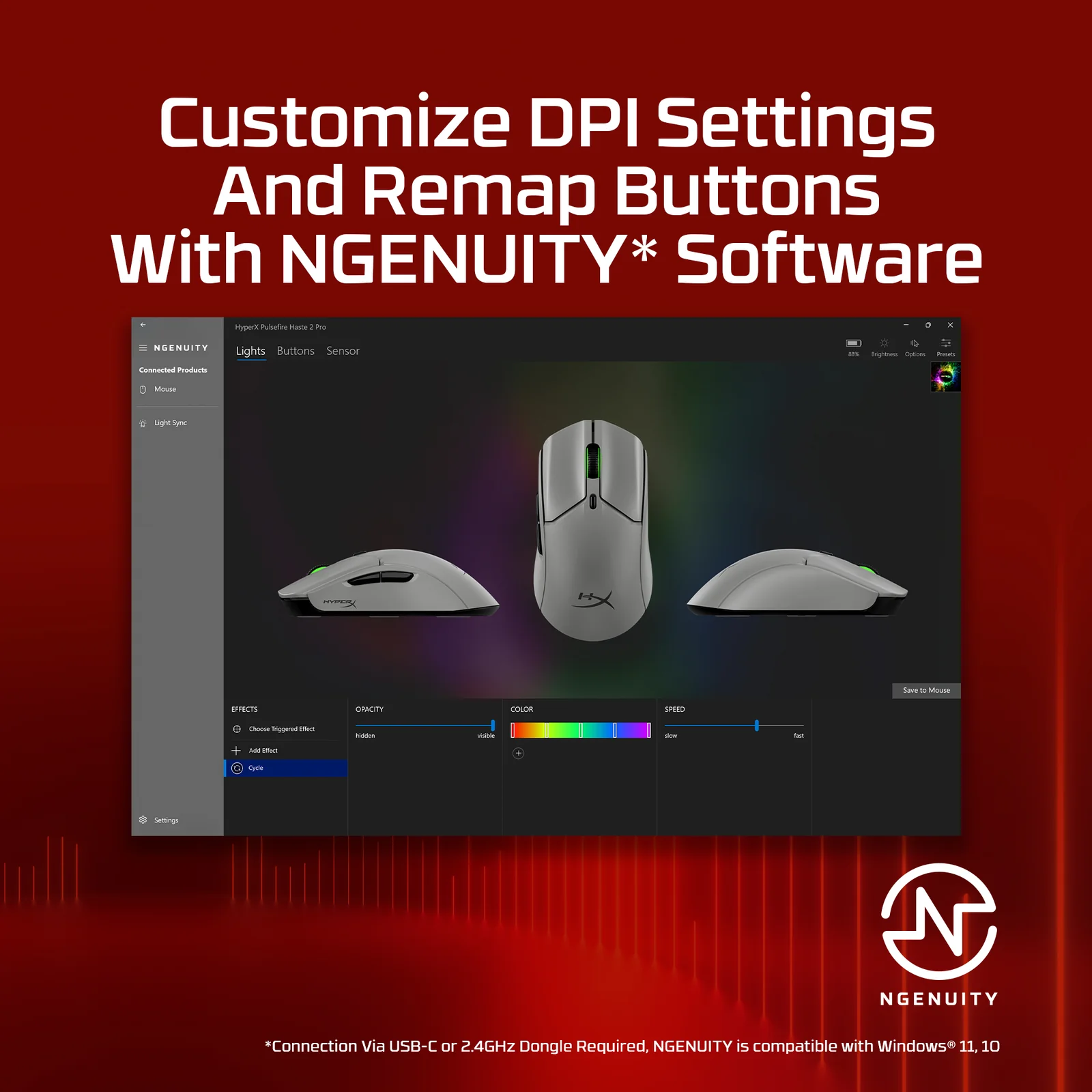 HyperX Pulsefire Haste 2 Pro 4k Wireless Gaming Mouse