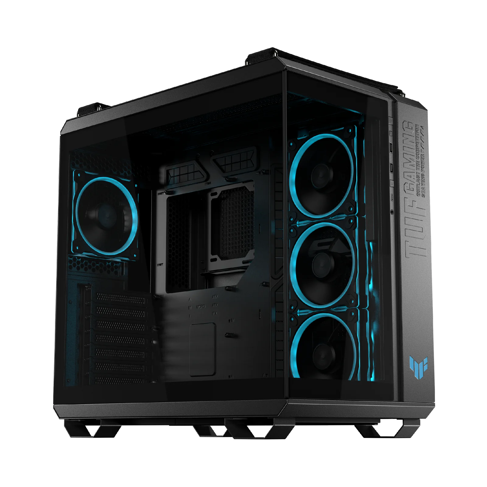 ASUS TUF GAMING GT502 Horizon TG ARGB Black PC Case