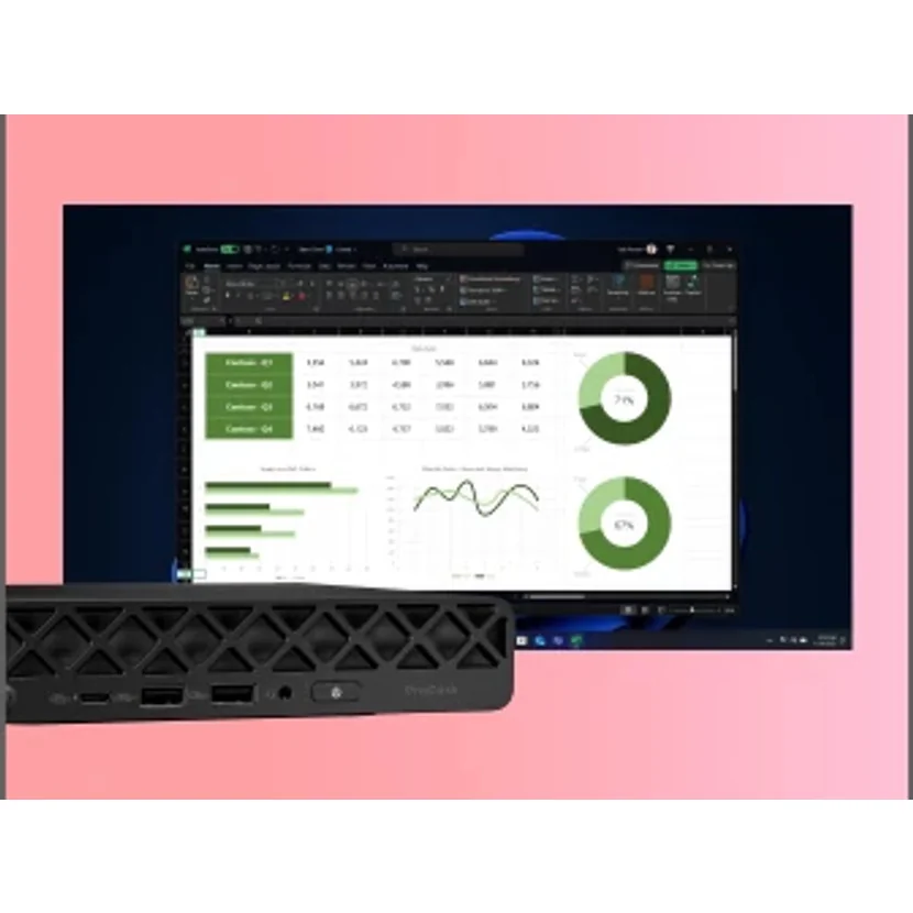 HP ProDesk 4 Mini G1i AI, Intel Core Ultra 5 235T, 32GB RAM, 1TB SSD