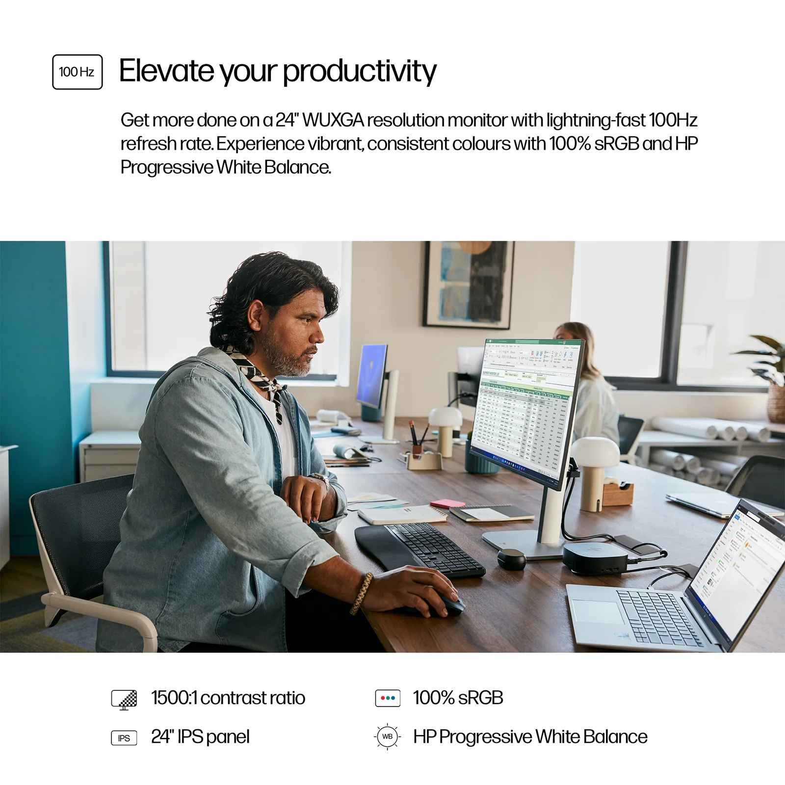 HP Series 5 Pro 24" WUXGA IPS 100Hz Monitor