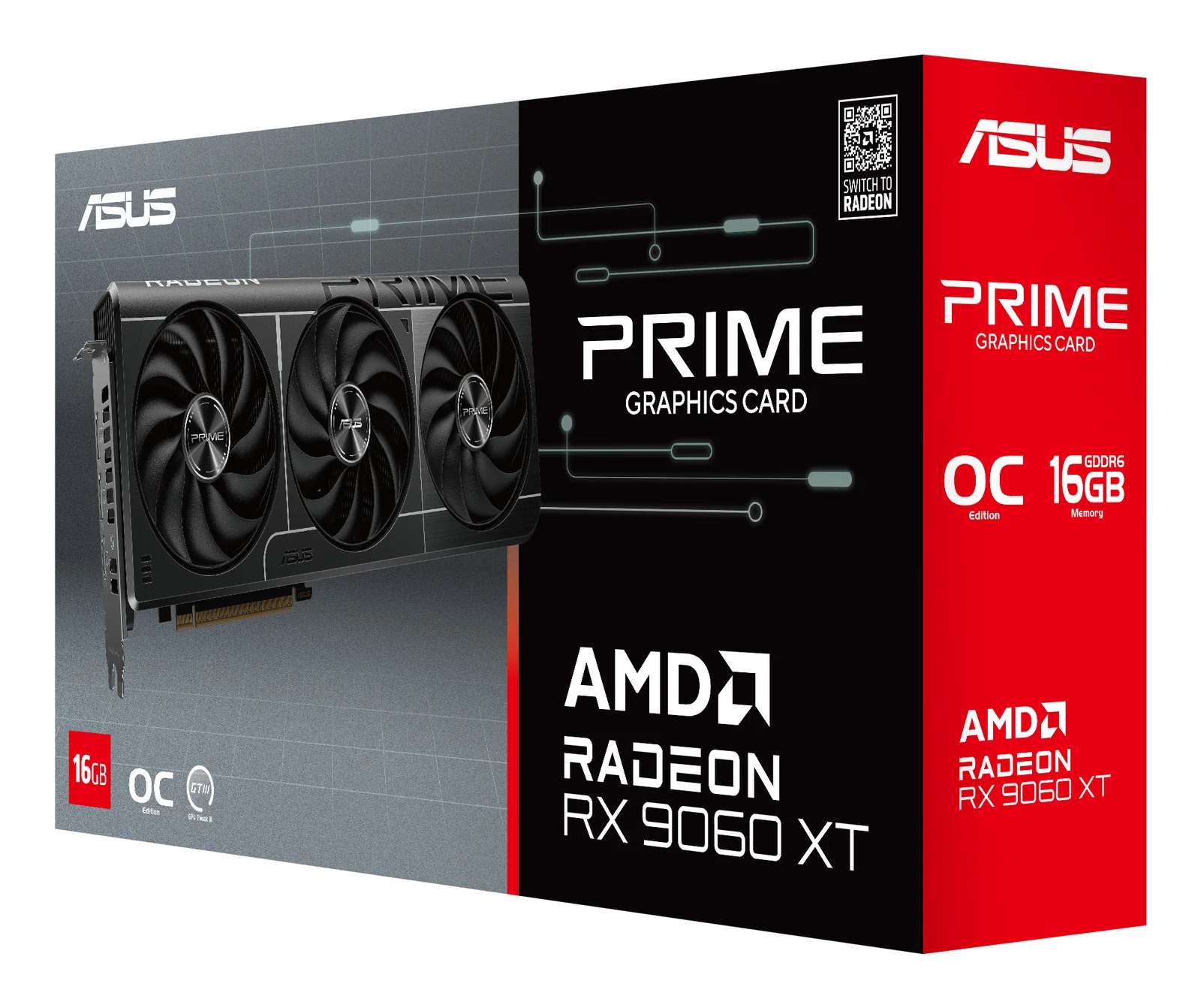 ASUS Prime Radeon RX 9060 XT O16G