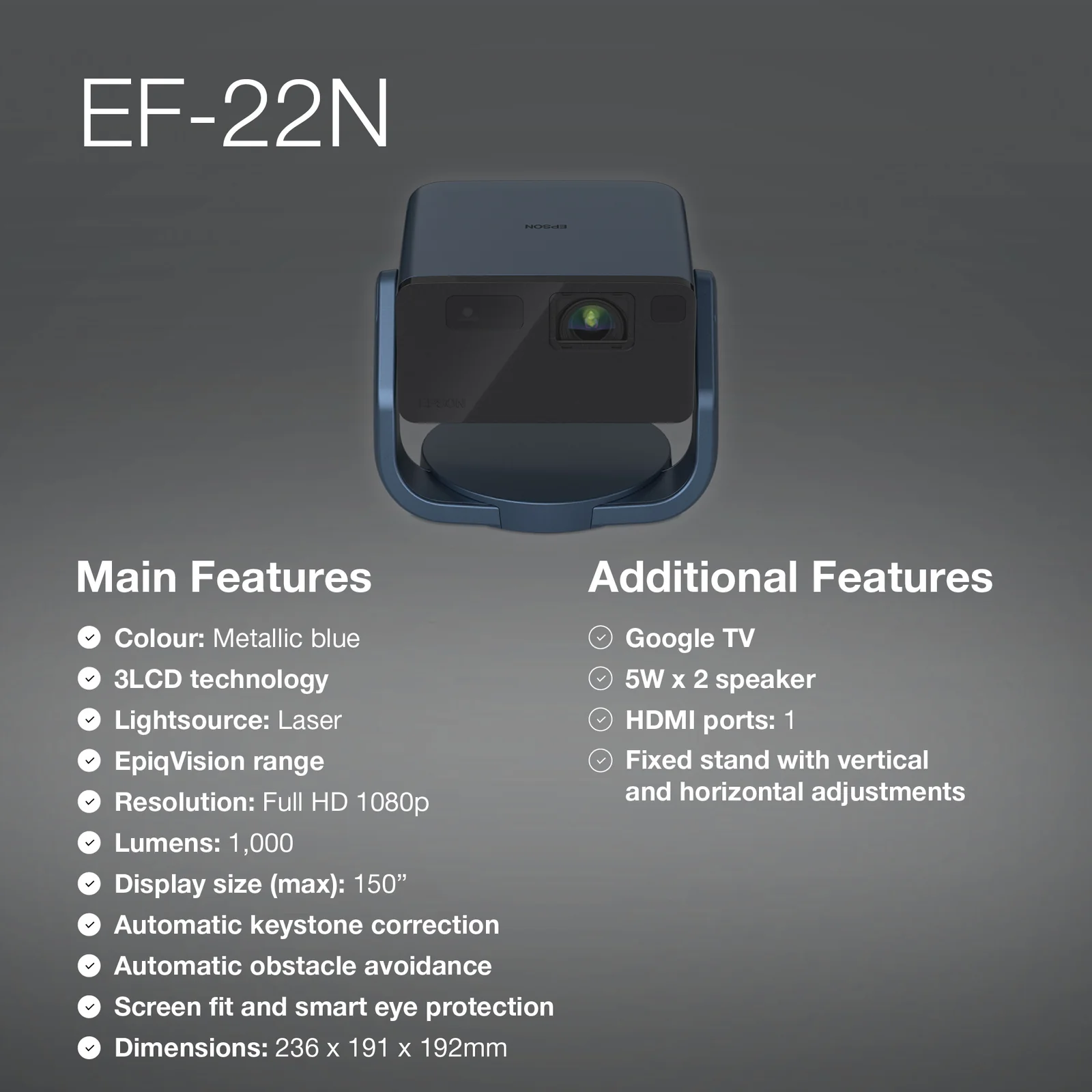 Epson EF-22N 1080p Projector