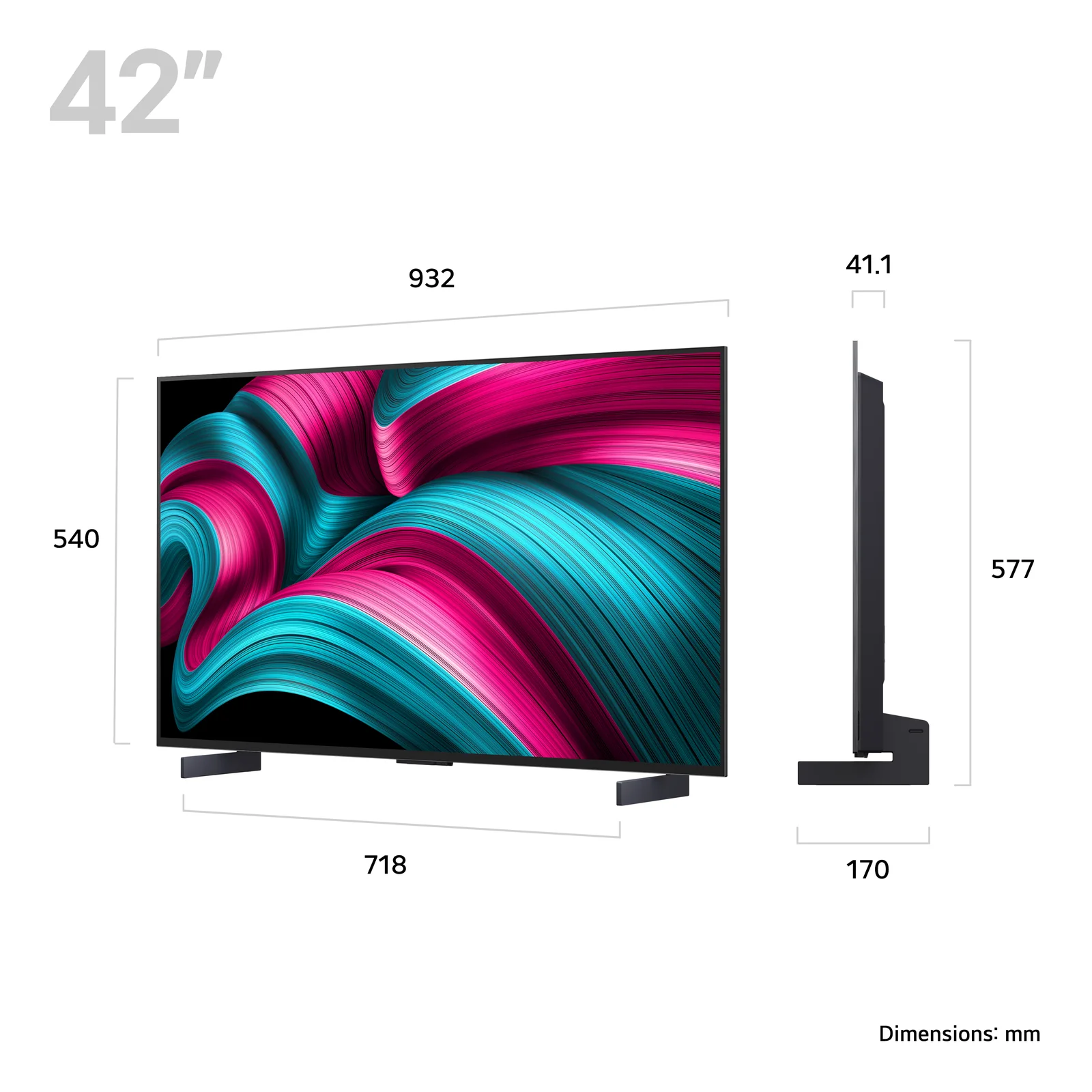 LG OLED42C54LA.AEK 42" 4K Smart TV