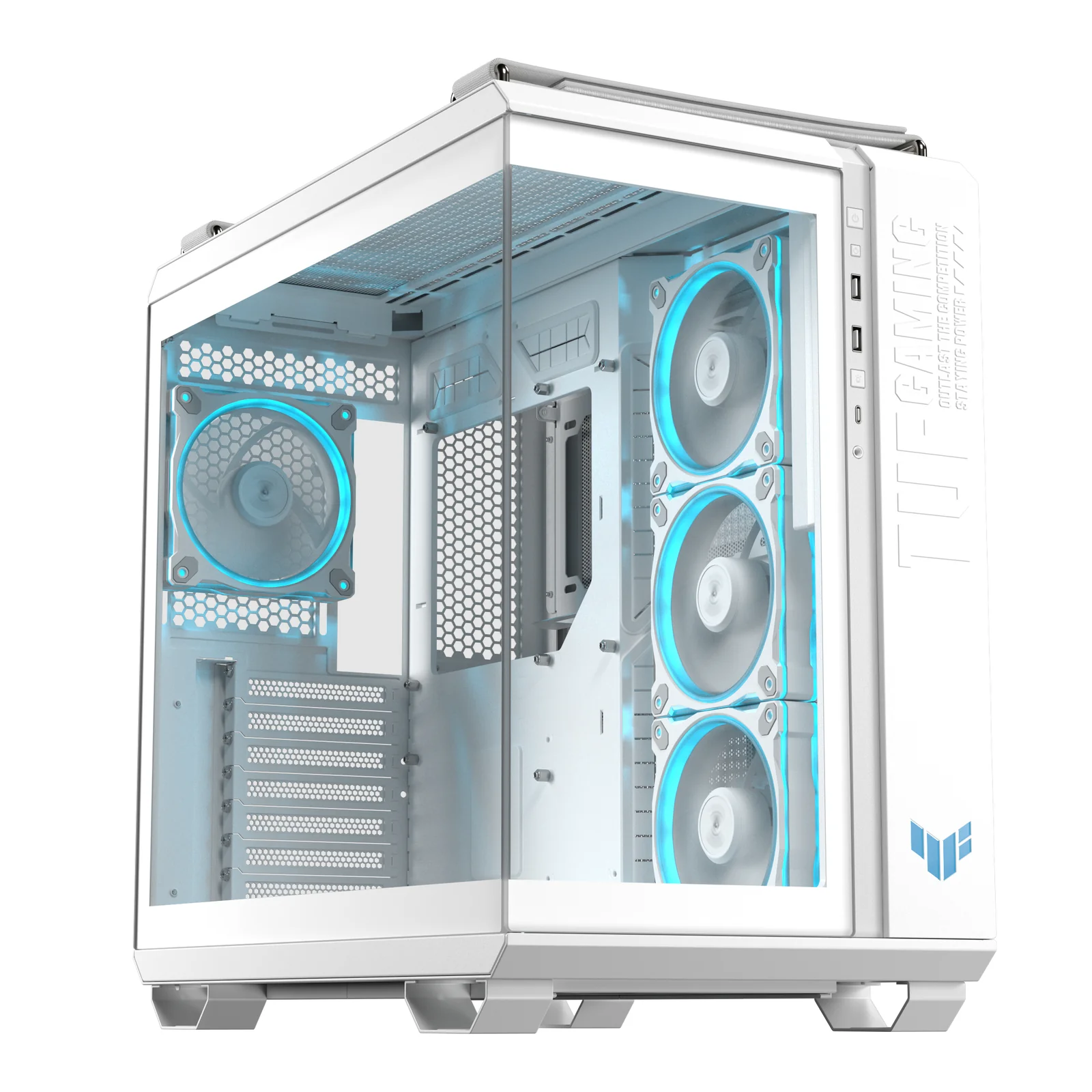 ASUS TUF GAMING GT502 Horizon TG ARGB White PC Case