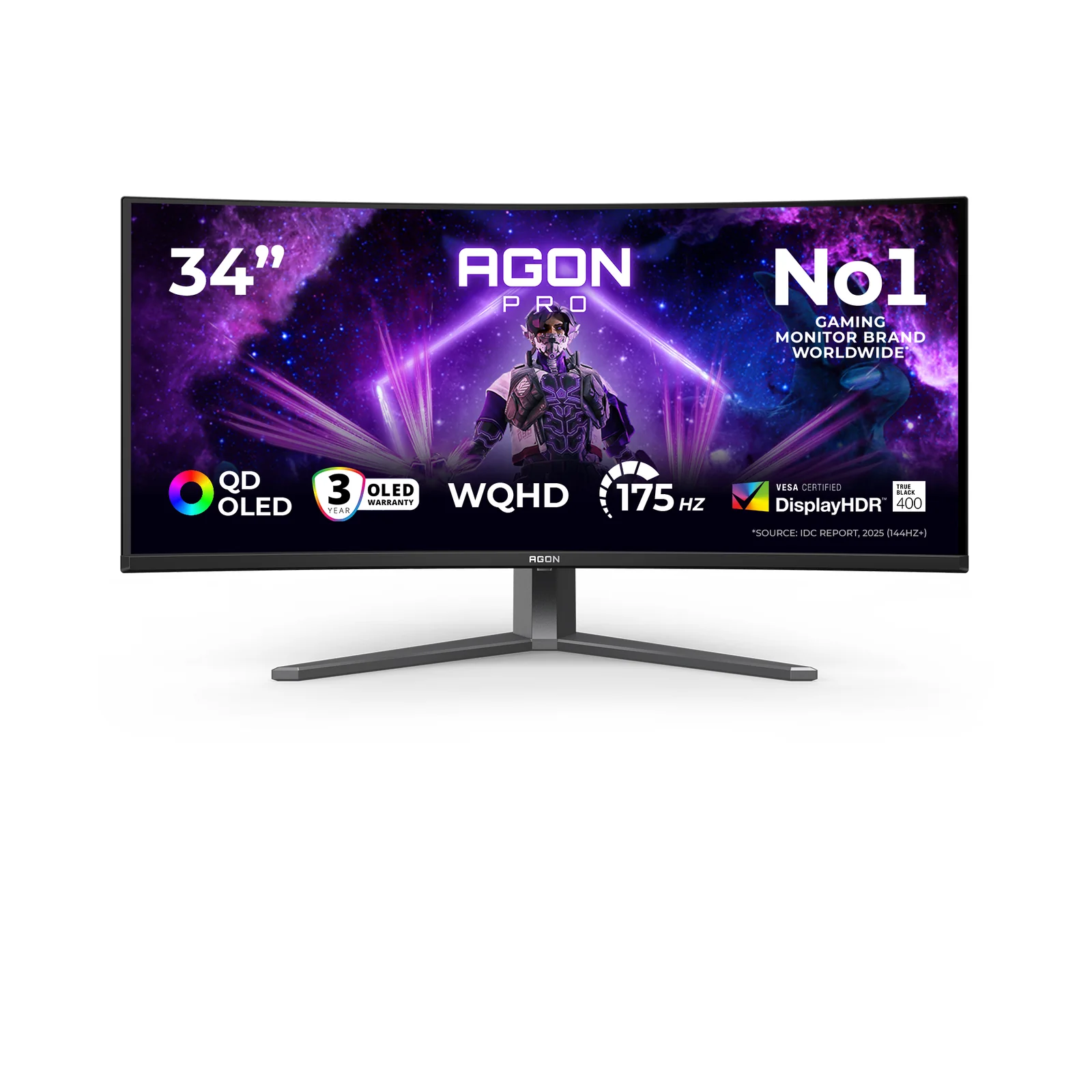 AOC AG346UCD 34" UWQHD QD-OLED 175Hz Curved Monitor