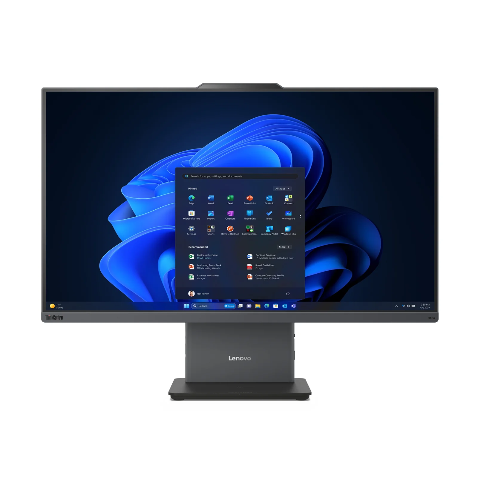 Lenovo ThinkCentre neo 50a 27 Gen 5 27" All-in-One, Intel Core 5 210H, 16GB RAM, 512GB SSD