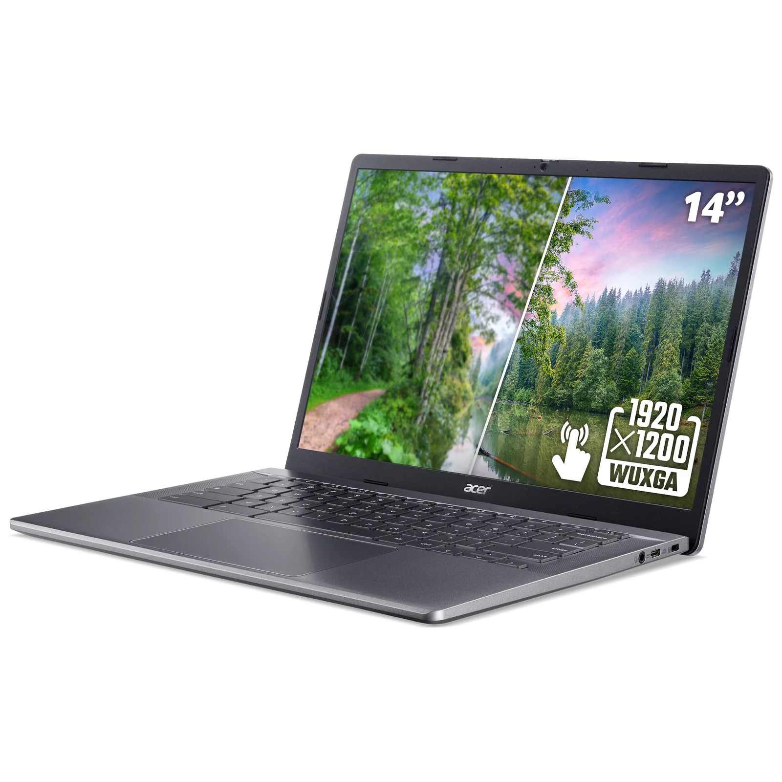 Acer Chromebook Plus 514 CB514 R5-7520C 16/256 TCH CHR, 16GB RAM, 256GB SSD