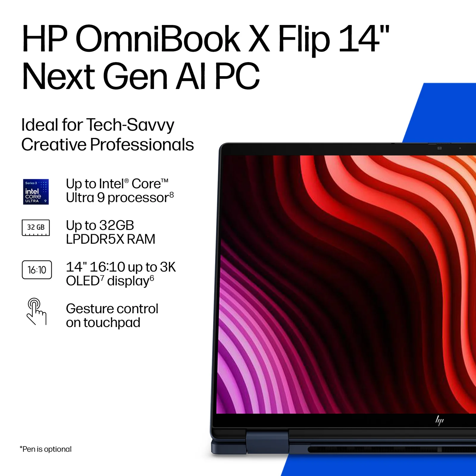 HP OMNIBOOK X FLIPNGAI 14-KB0013NAX 14", 16GB RAM, 1TB SSD