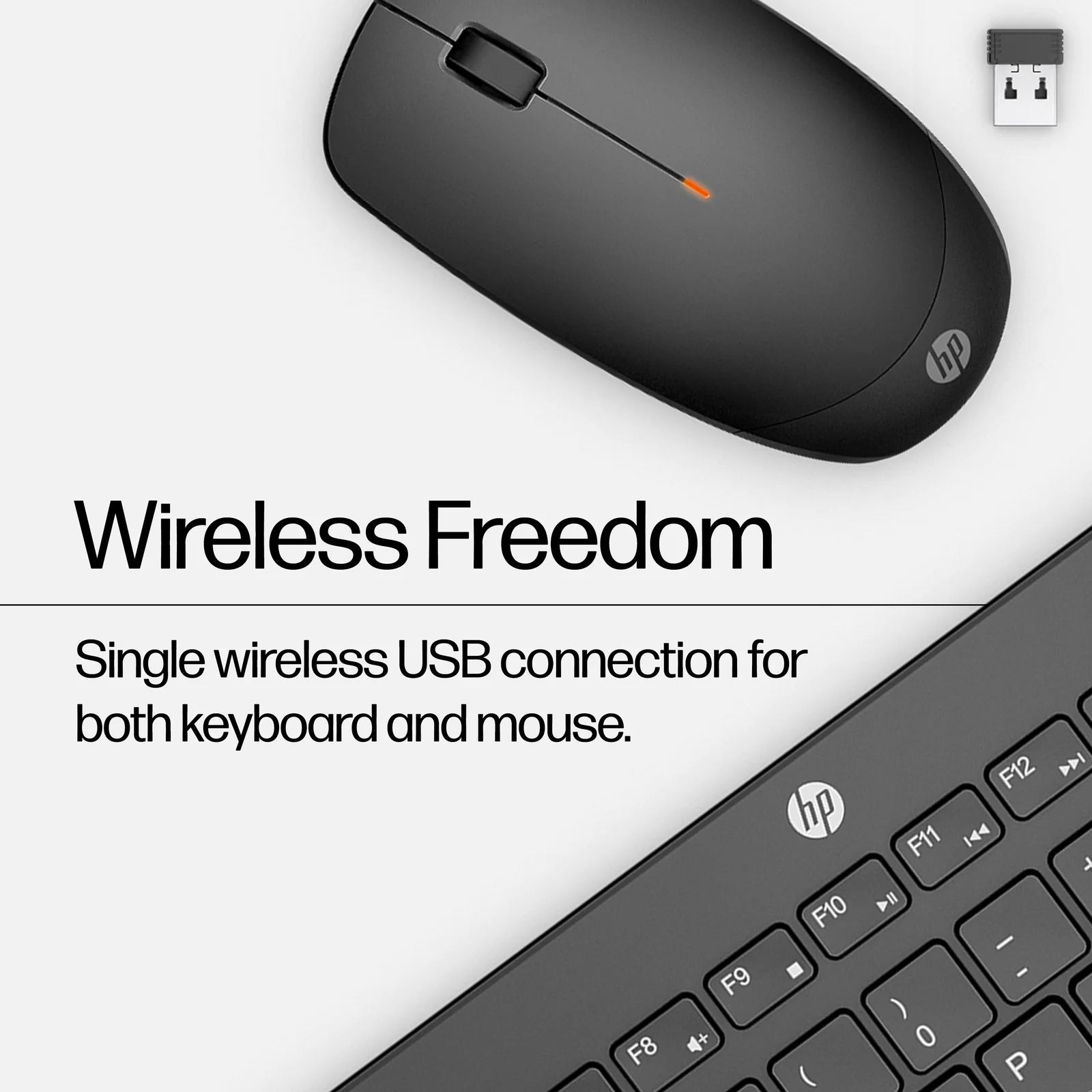 HP 230 Wireless Mouse and Combo White Keyboard