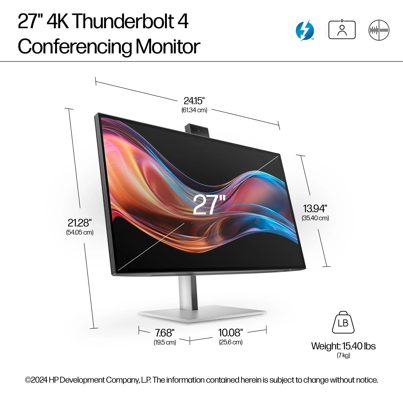 HP Series 7 Pro 27" 4K UHD IPS Monitor