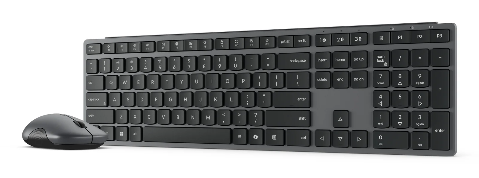 Lenovo 700 WIRELESS MOUSE Wireless Keyboard & Mouse Grey, UK English