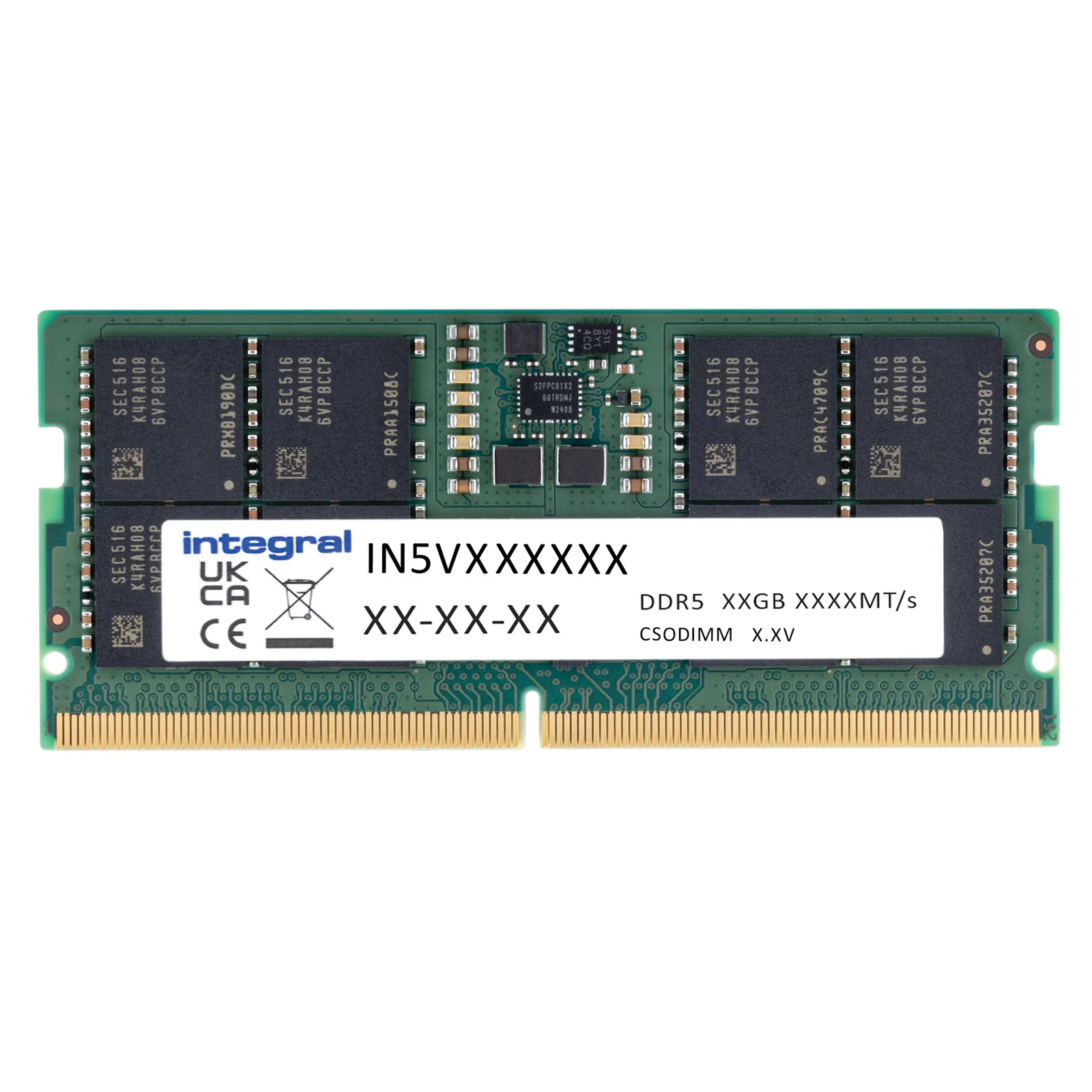 Integral IN5V16GCKRAX 16GB DDR5 SO-DIMM IN5V16GCKRAX