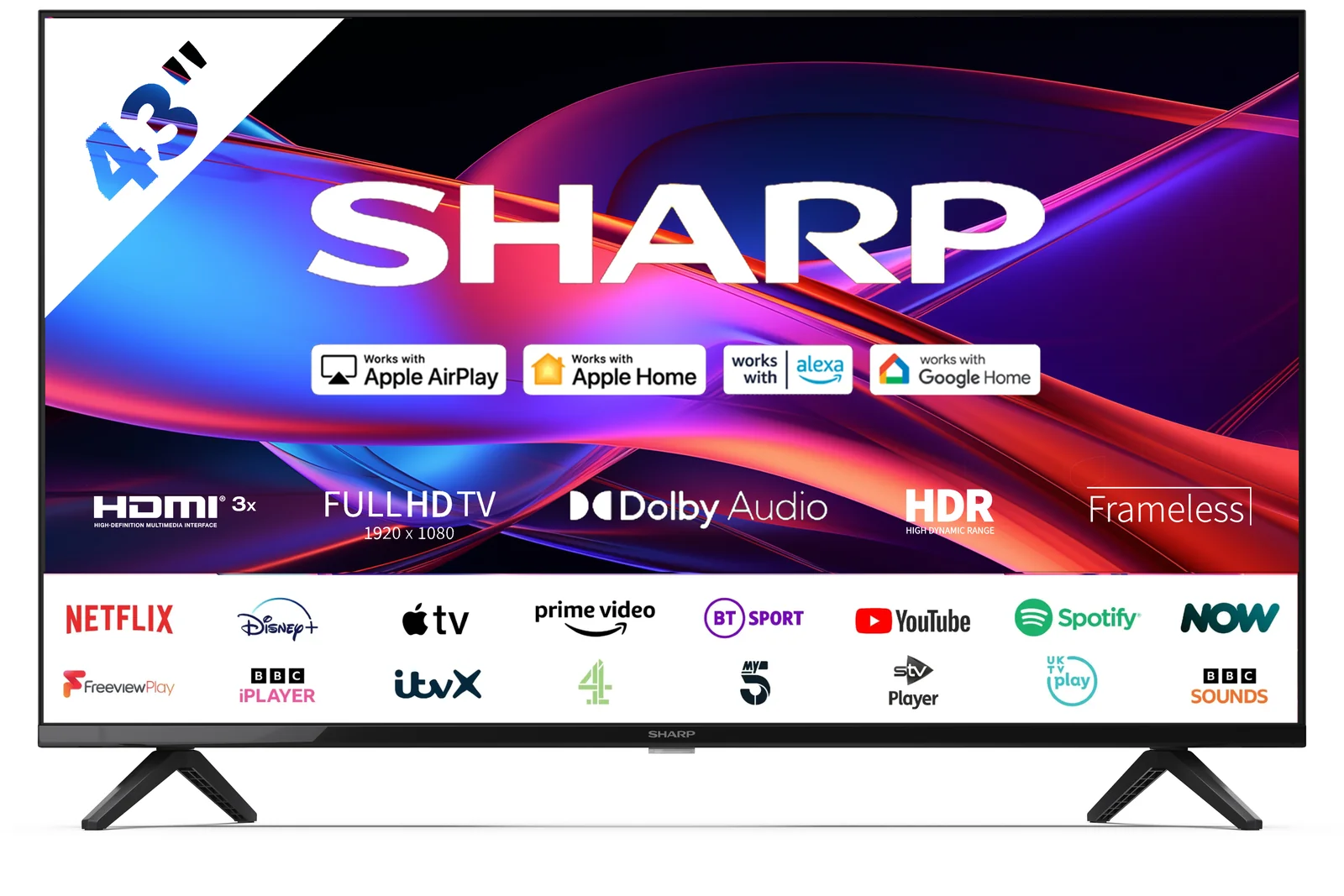 Sharp 2T-C43GD2225K 43" Smart TV