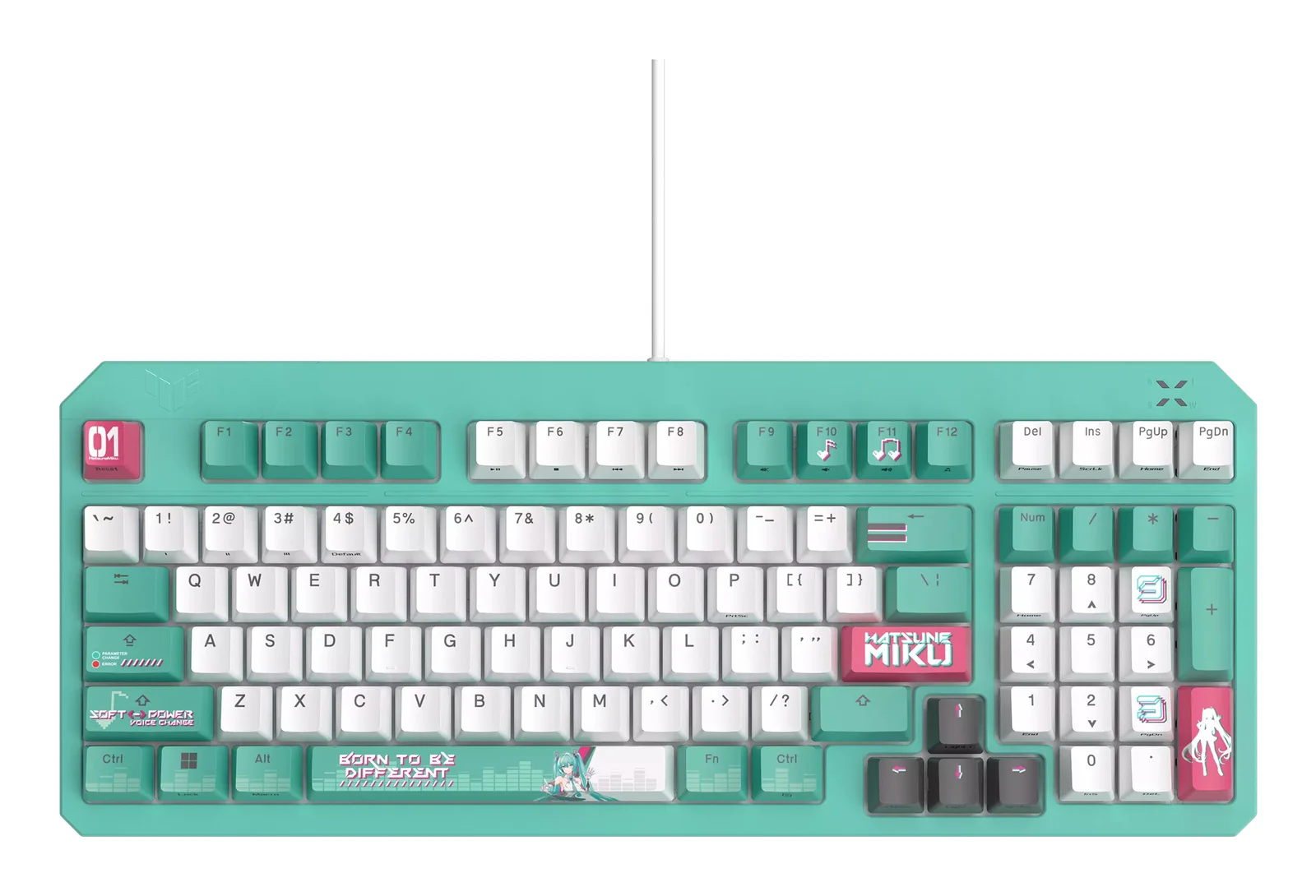ASUS TUF Gaming K3 Gen II Hatsune Miku Edition Keyboard