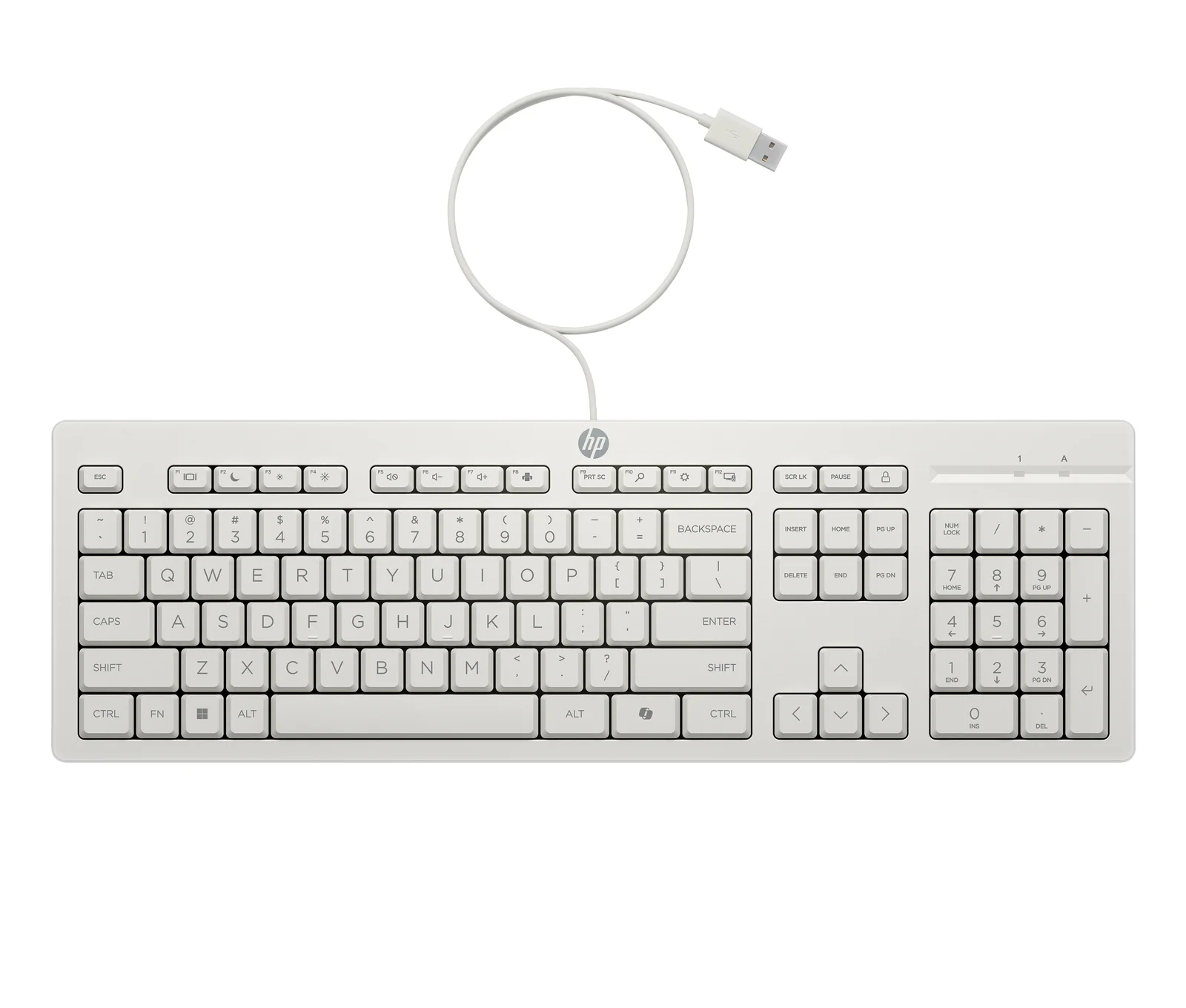HP 225 Wired Mouse and Combo G2 Cashmere White Keyboard