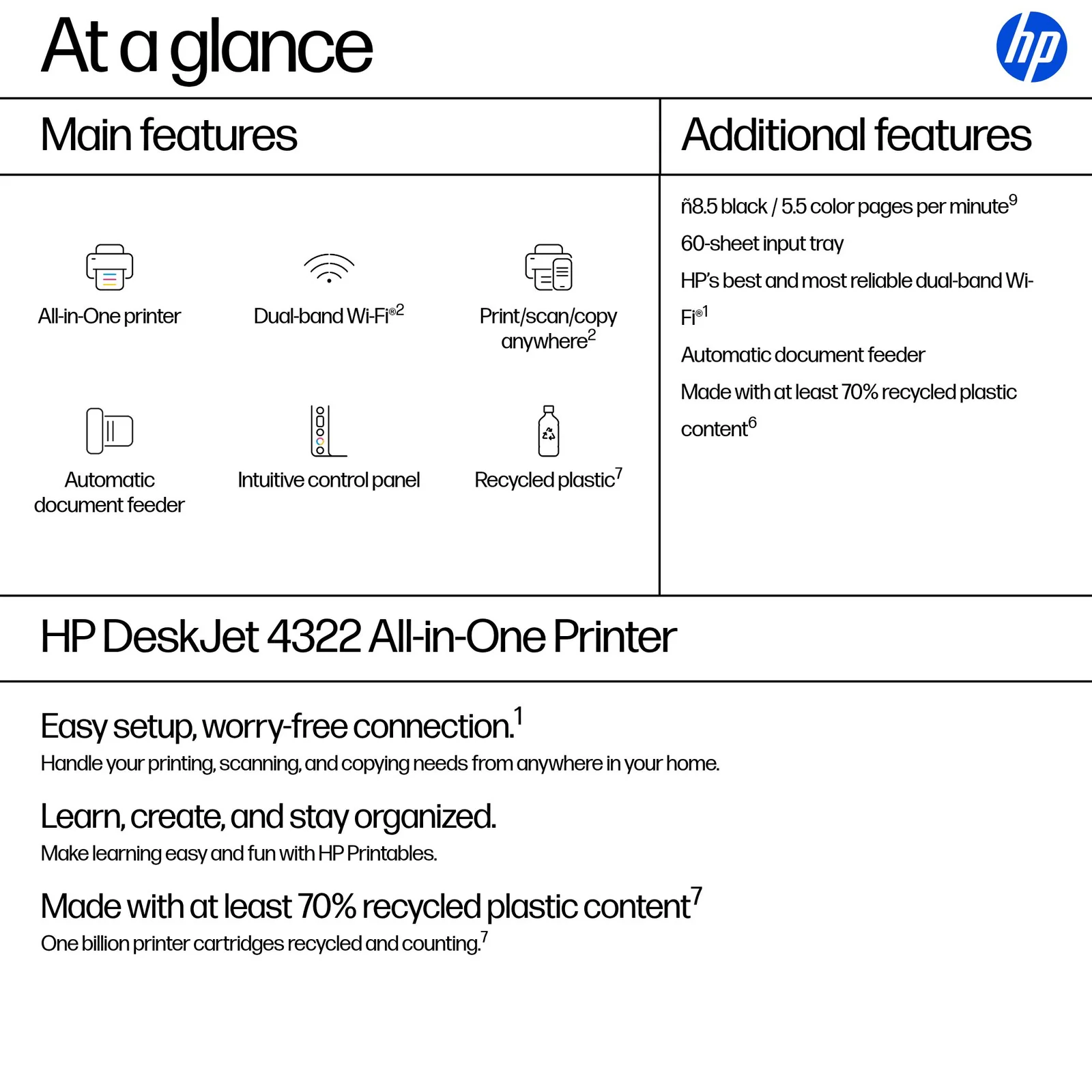 HP DeskJet 4322 Colour Printer