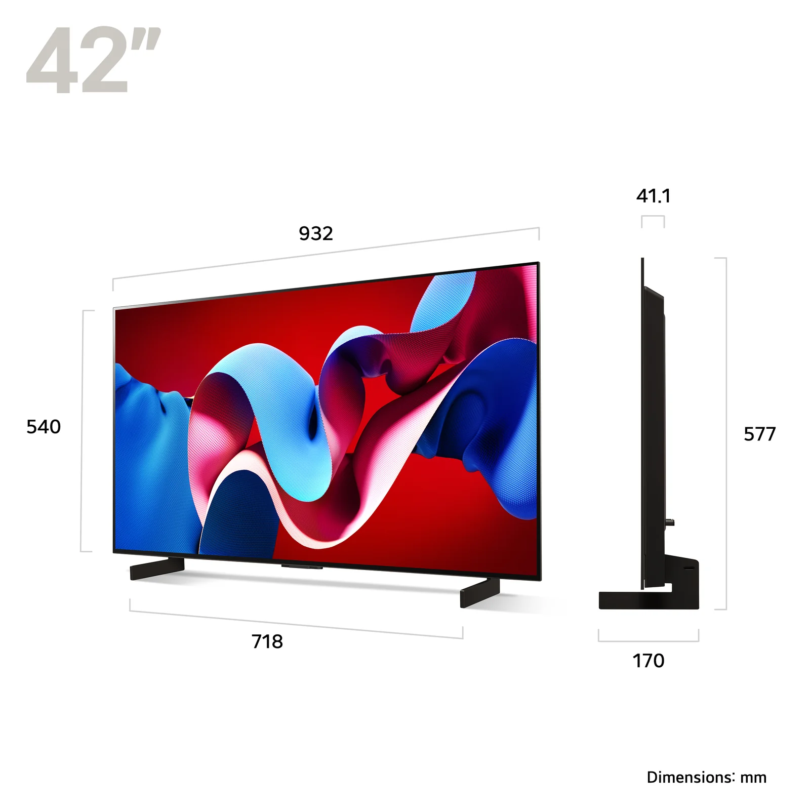 LG OLED42C44LA.AEK 42" 4K Smart TV