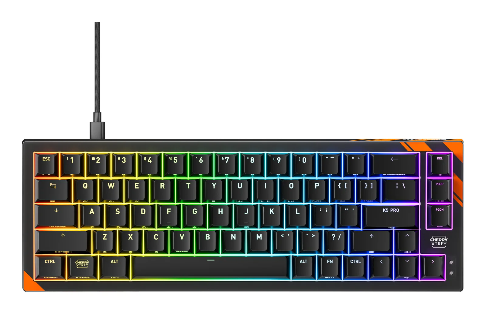 CHERRY K5 PRO TMR COMPACT Keyboard Orange, US English