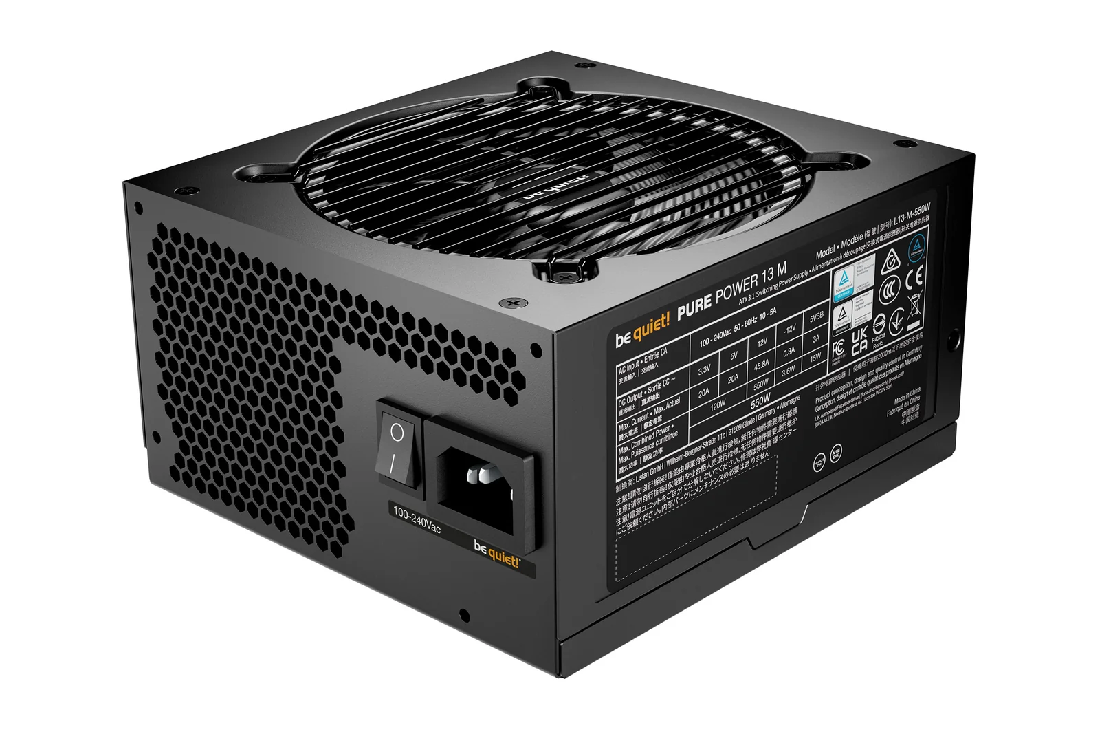 be quiet! Pure Power 13 M | 550W Power Supply