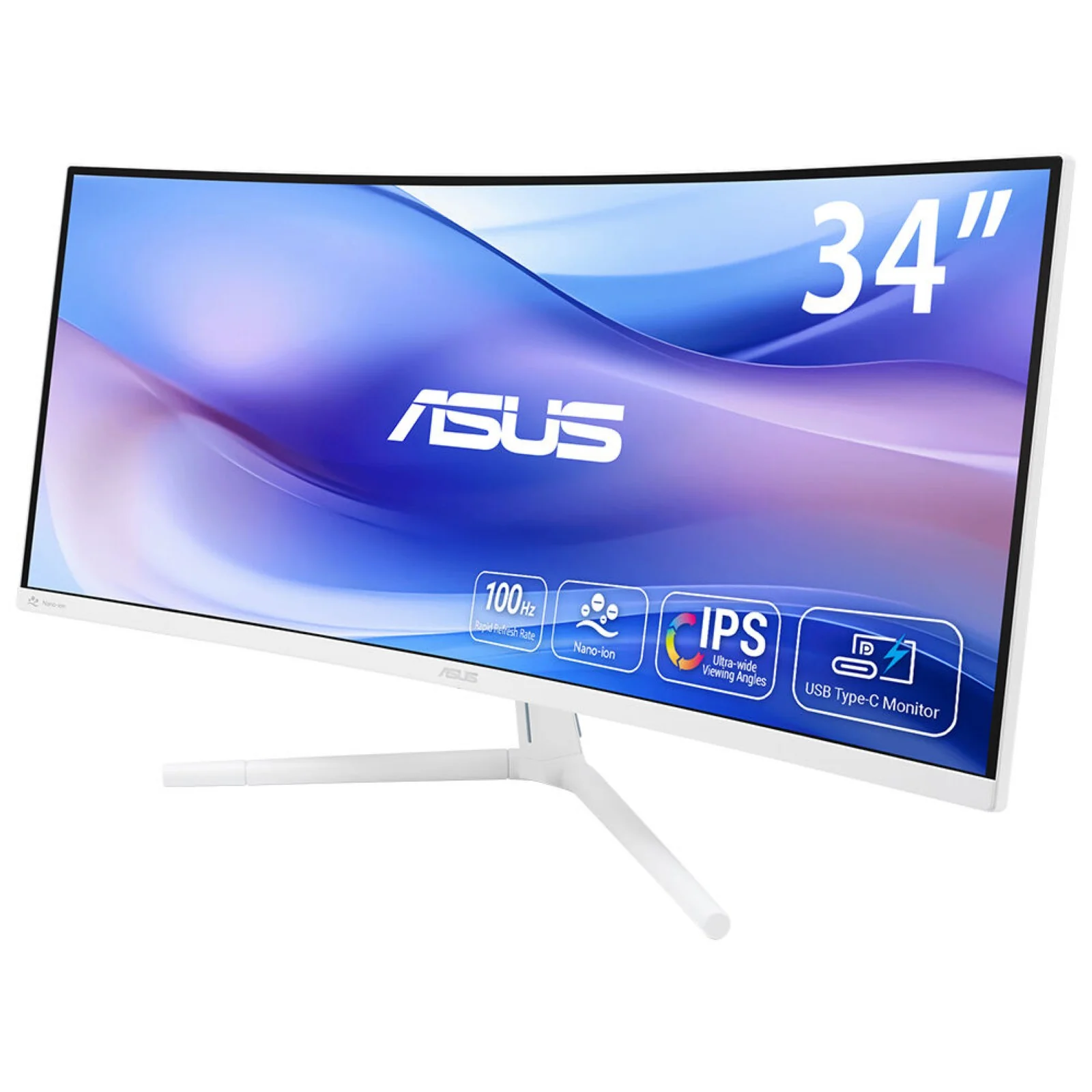 ASUS VU34WCIP-W 34" UWQHD VA 100Hz Curved Monitor