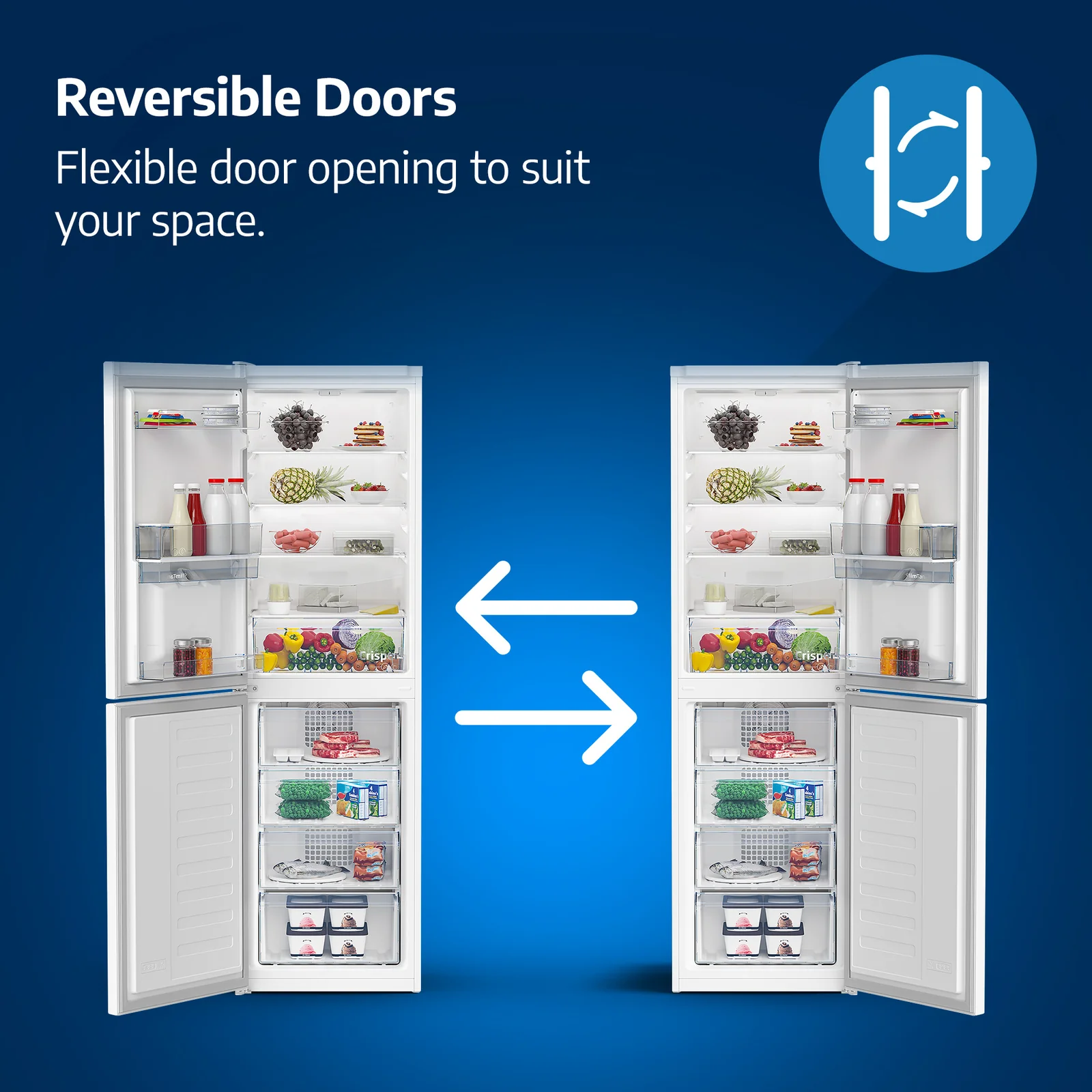 Beko BCFD473 262L Integrated Fridge Freezer